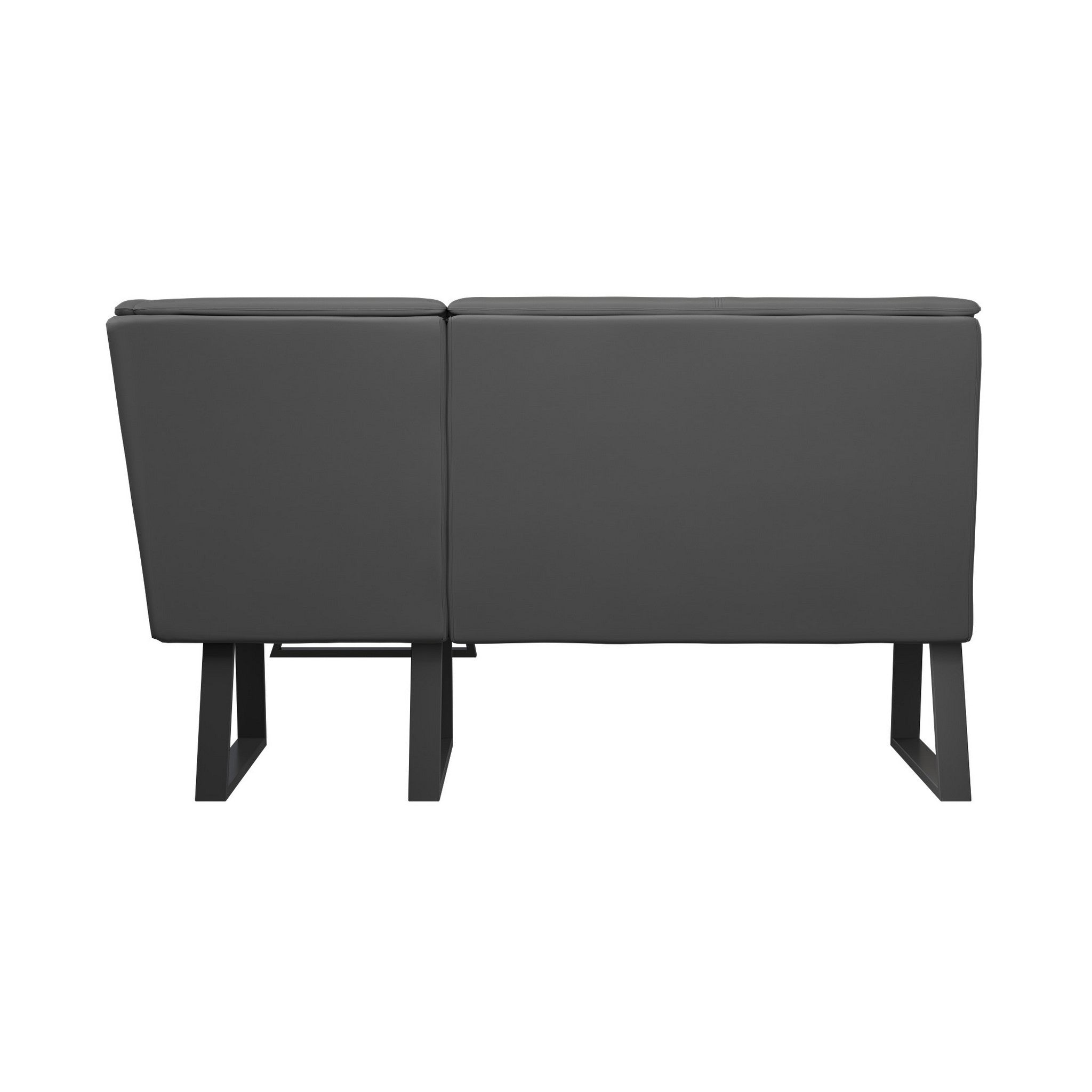 Cerutti Faux Leather Corner Bench