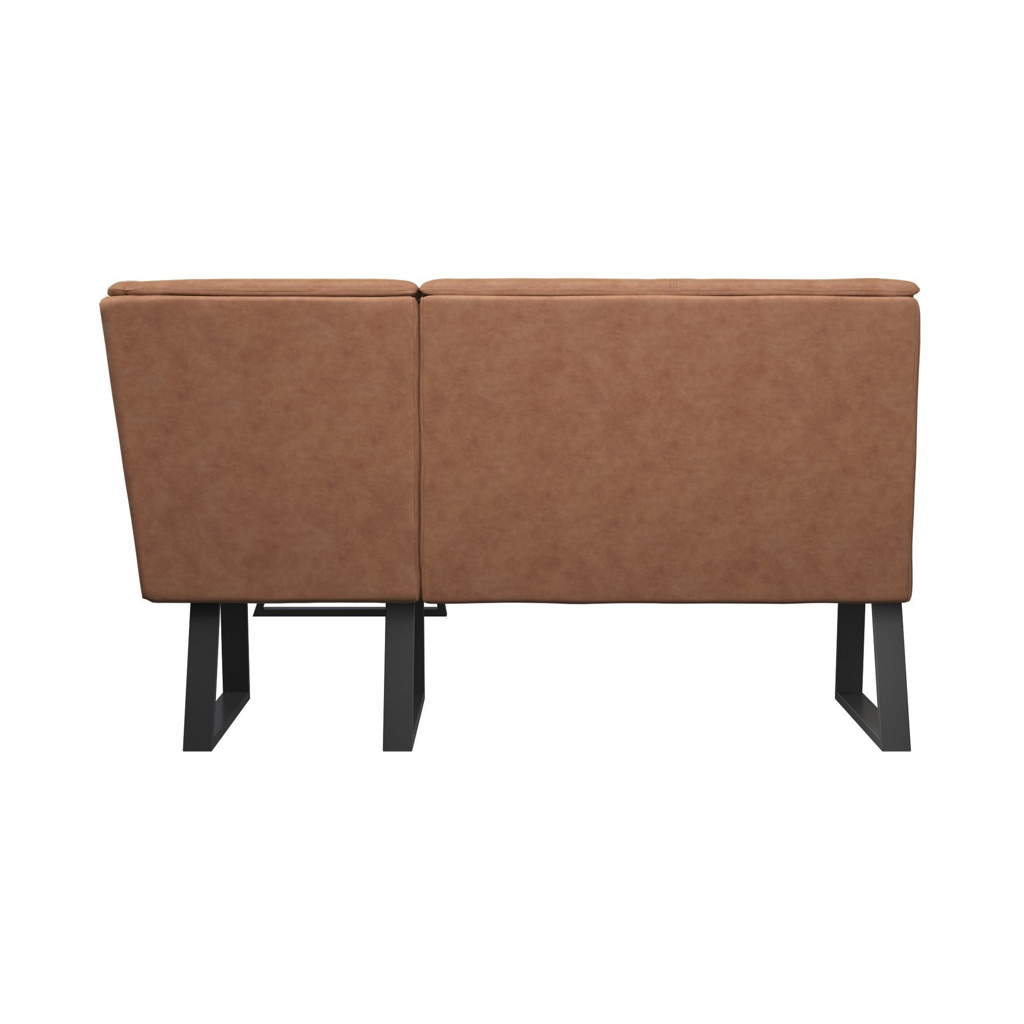 Cerutti Faux Leather Corner Bench