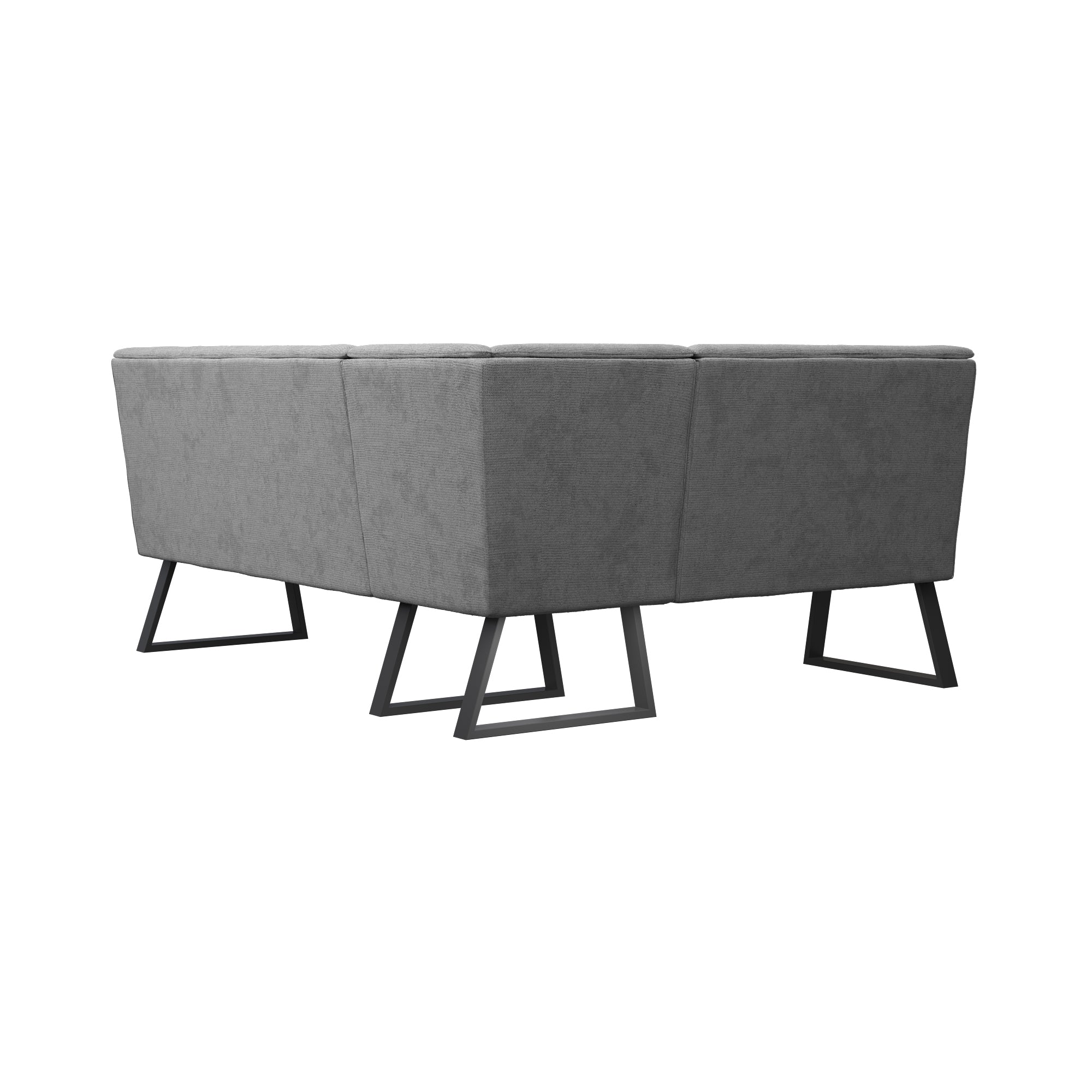 Cerutti Grey Fabric Corner Bench