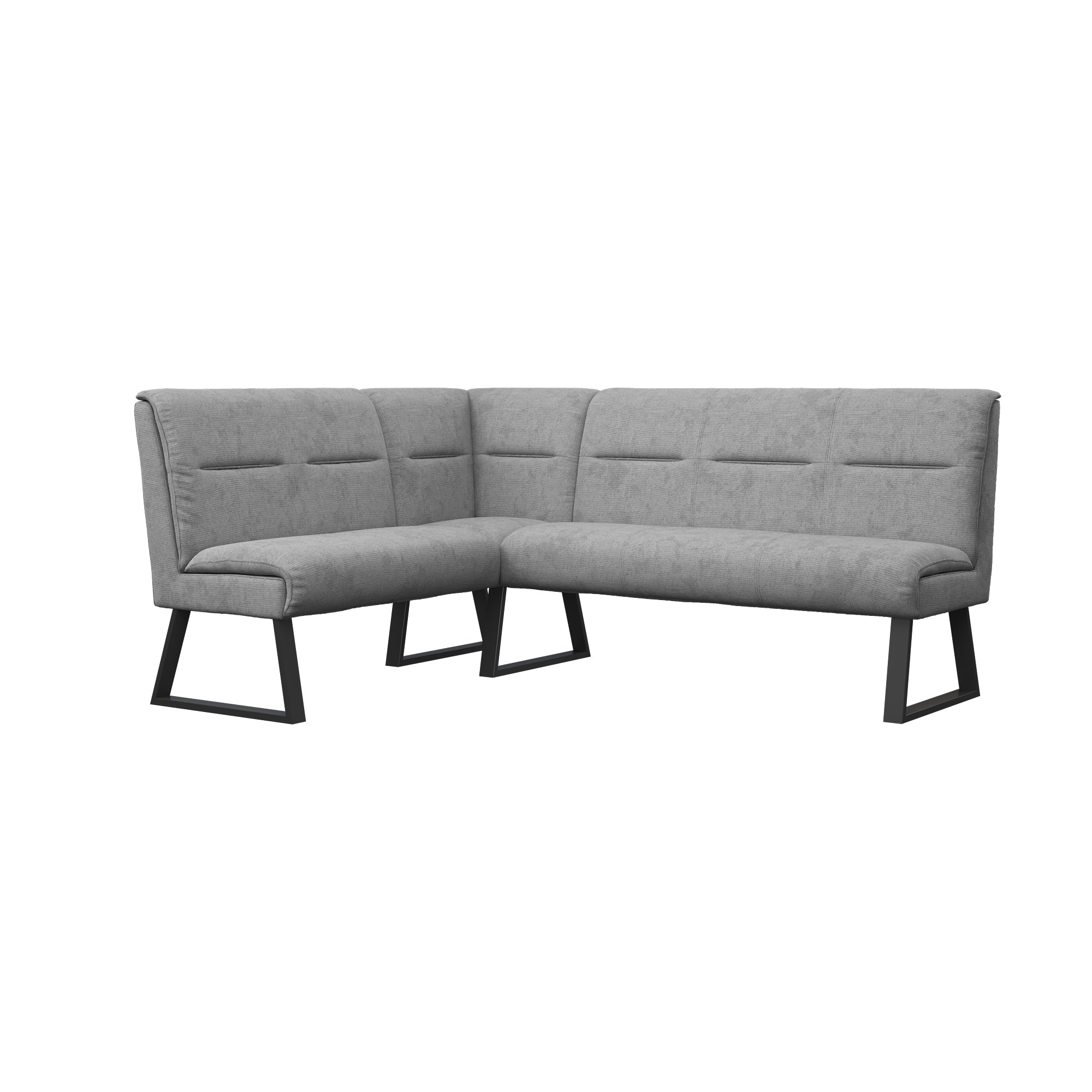 Cerutti Grey Fabric Corner Bench