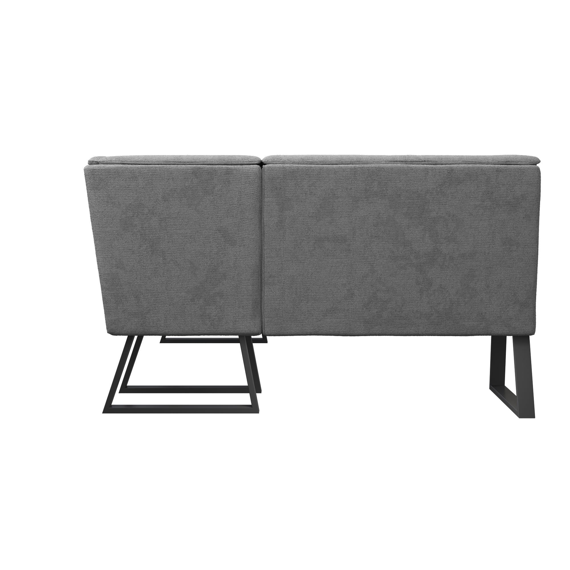 Cerutti Grey Fabric Corner Bench