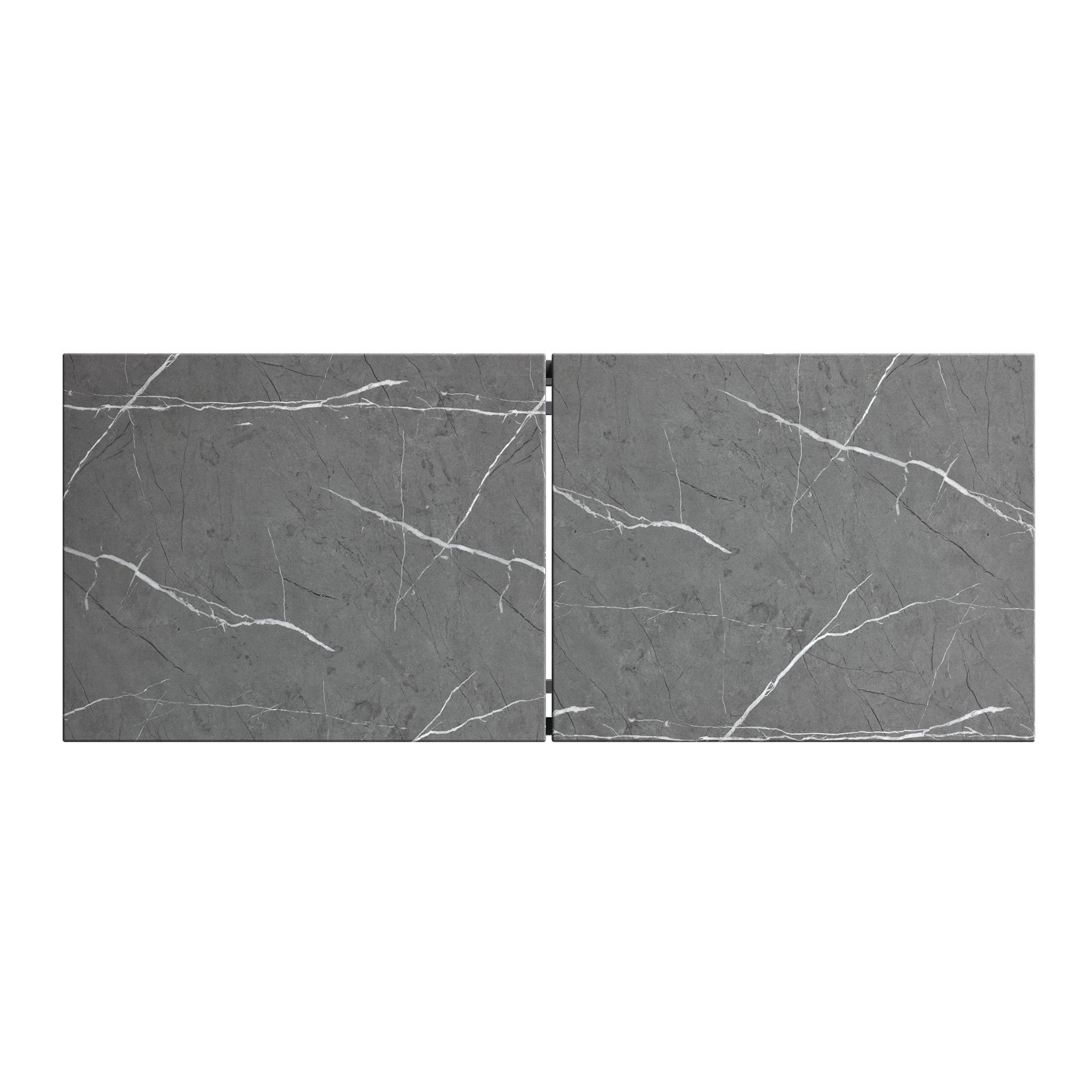 Delma Grey Marble Effect Console Table