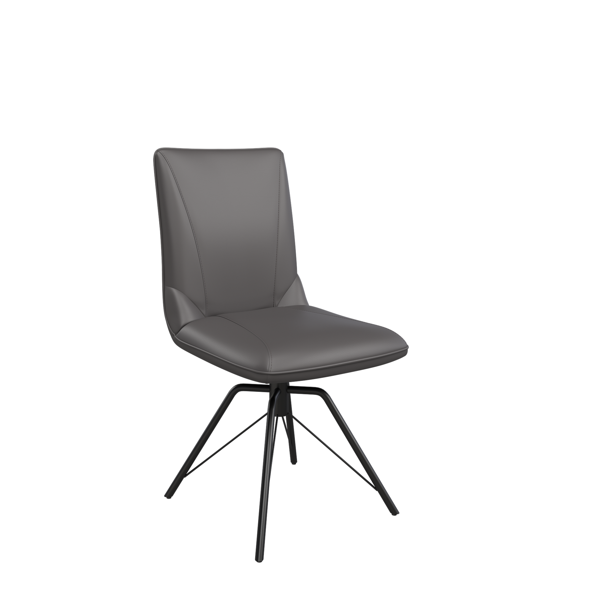 Faro Leather Swivel Dining Chair