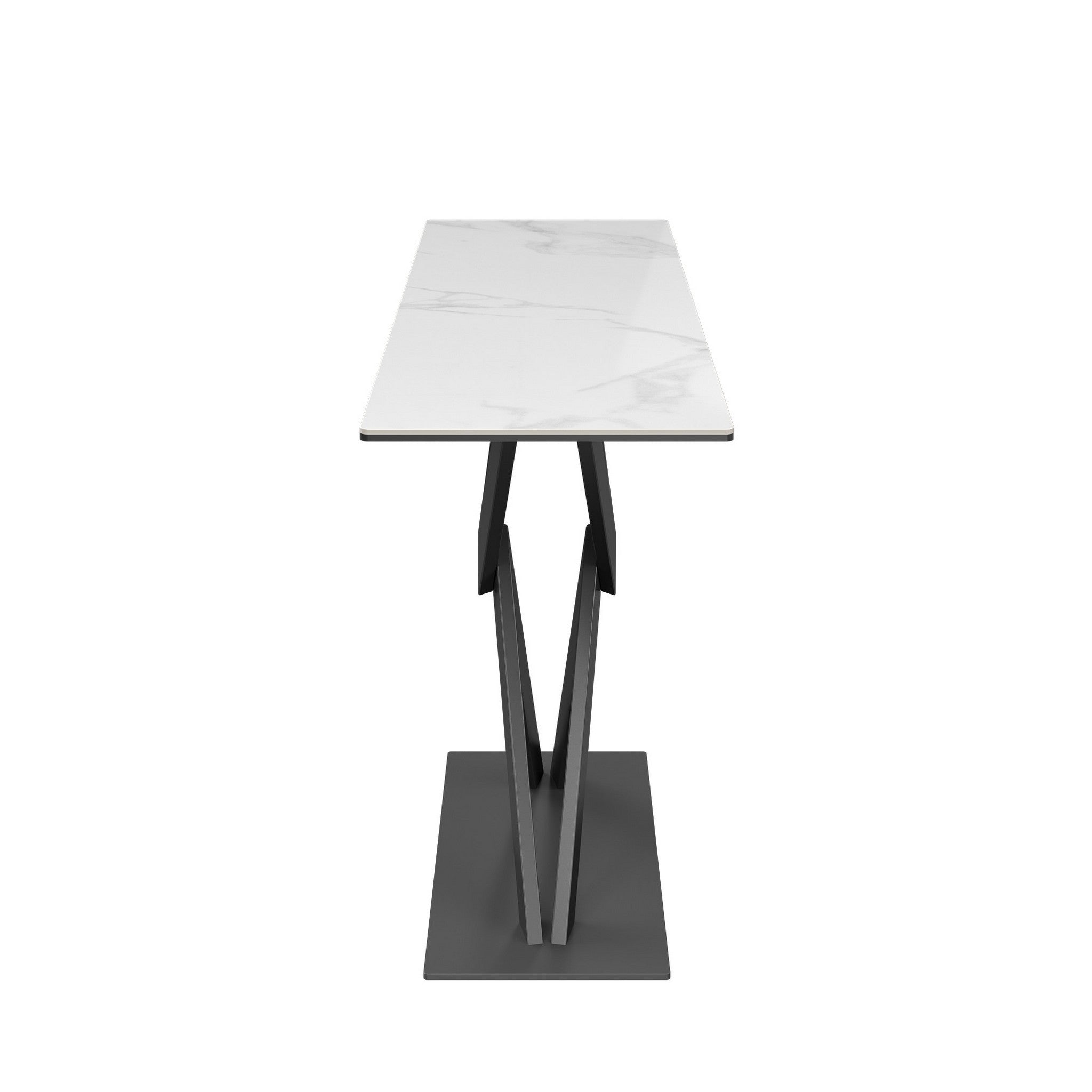 Kenzo White Gloss Ceramic Console Table