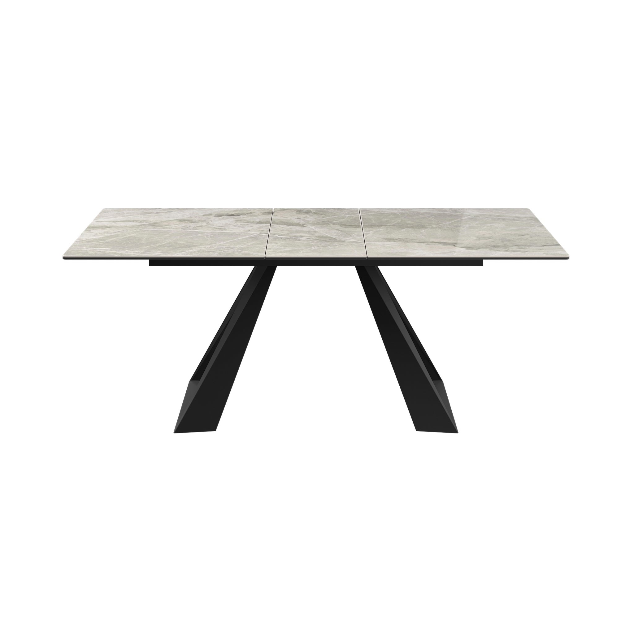 Lavante 160-200cm Grey Gloss Ceramic Auto-rise Extending Dining Table