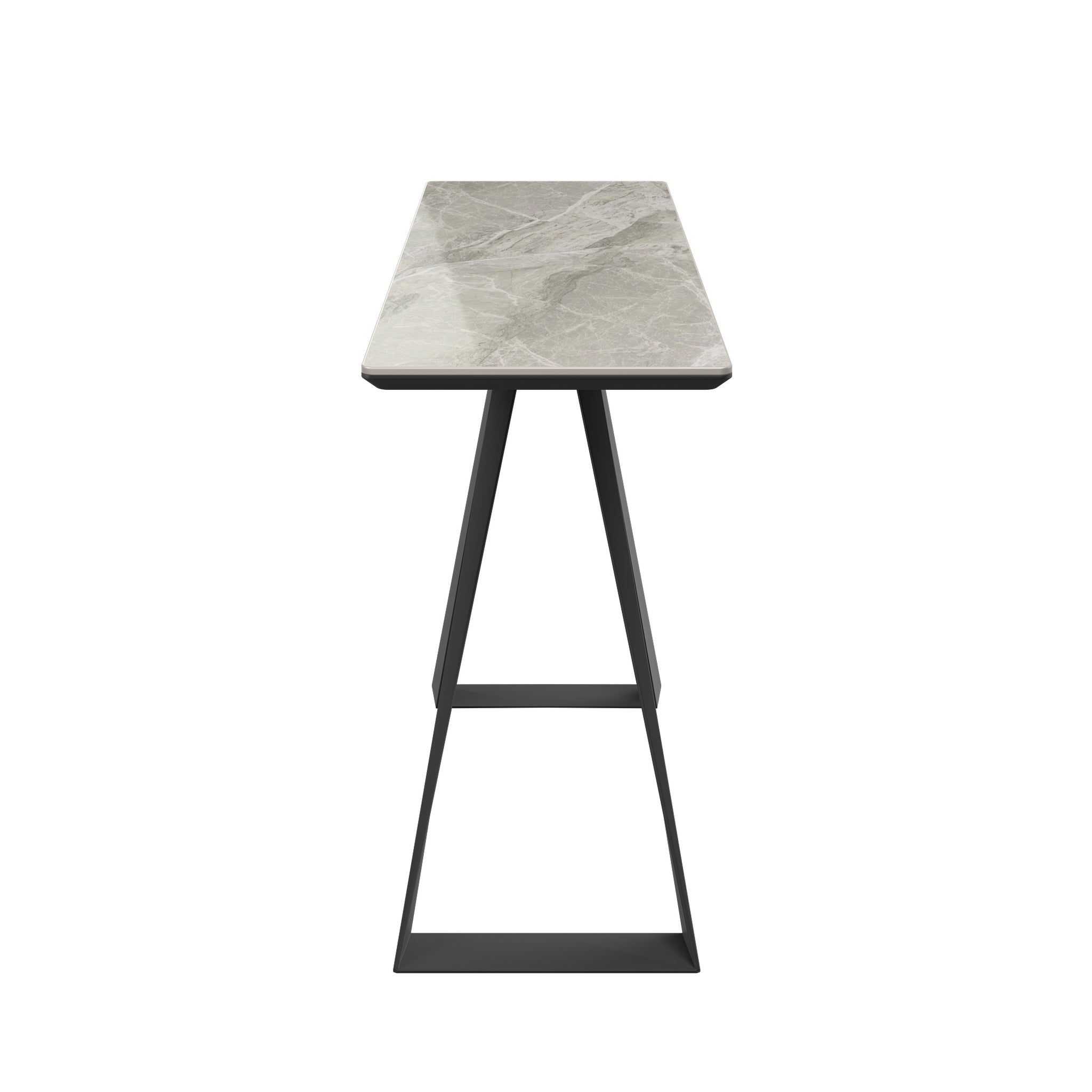 Lavante Grey Gloss Ceramic Console Table