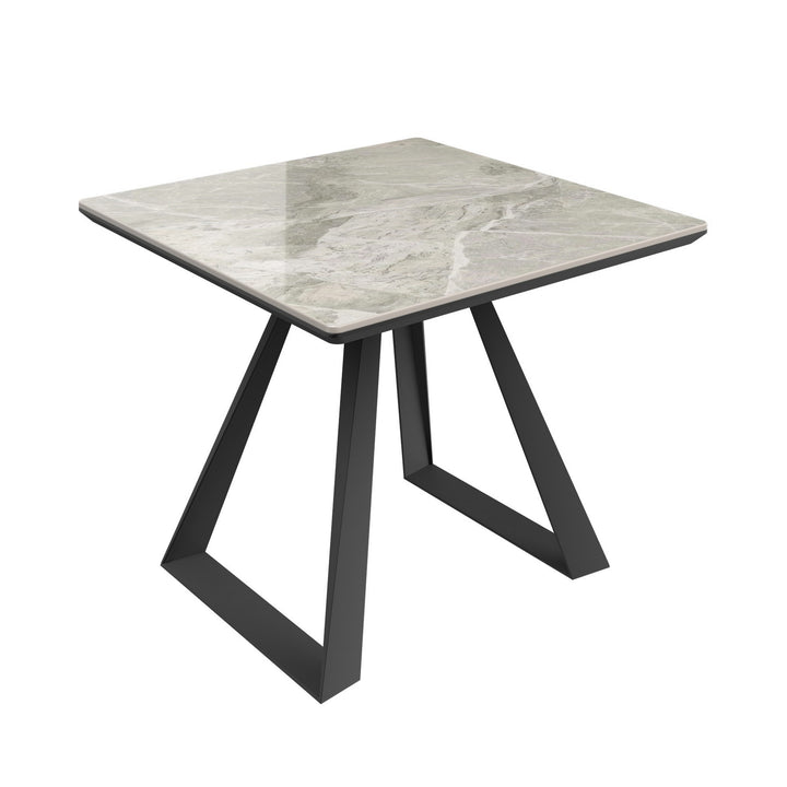 Lavante Grey Gloss Ceramic Side Table