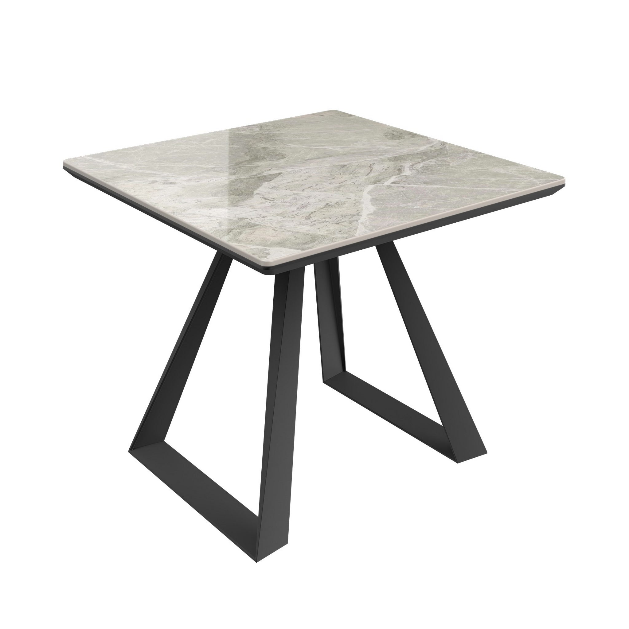 Lavante Grey Gloss Ceramic Side Table