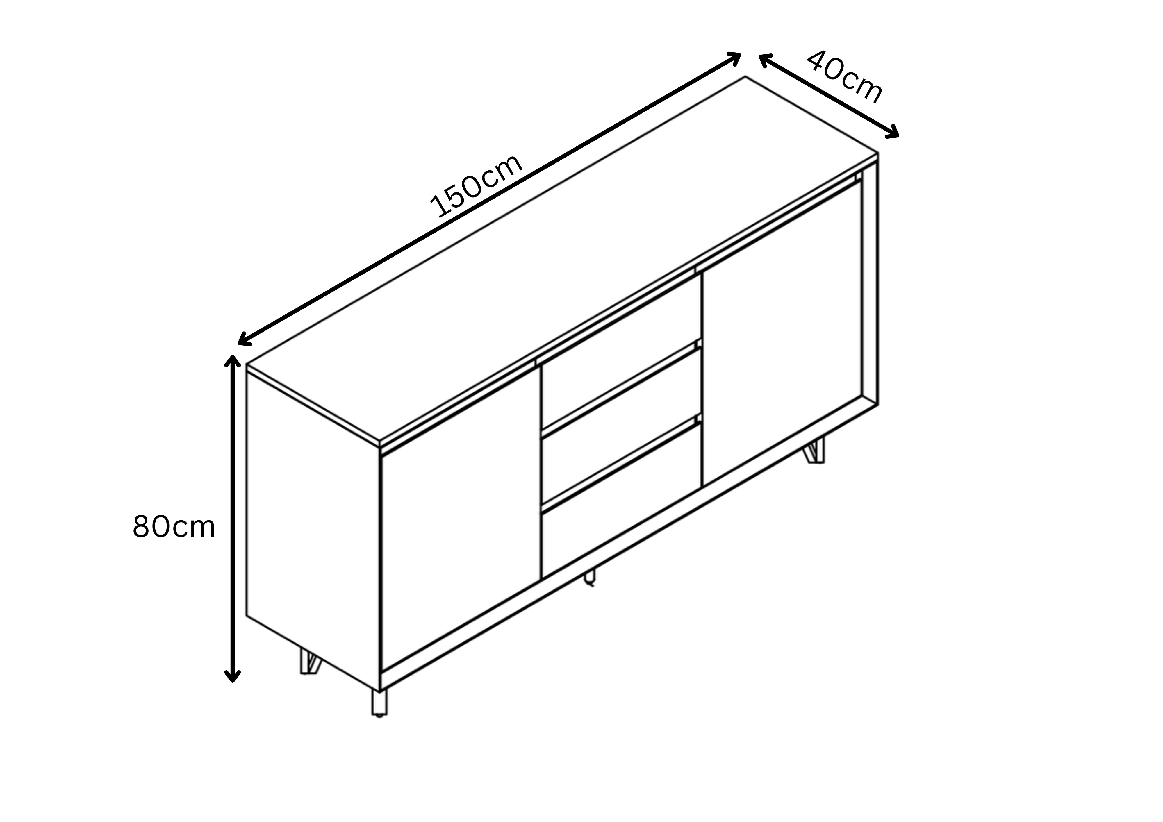 Bari Marble Sideboard