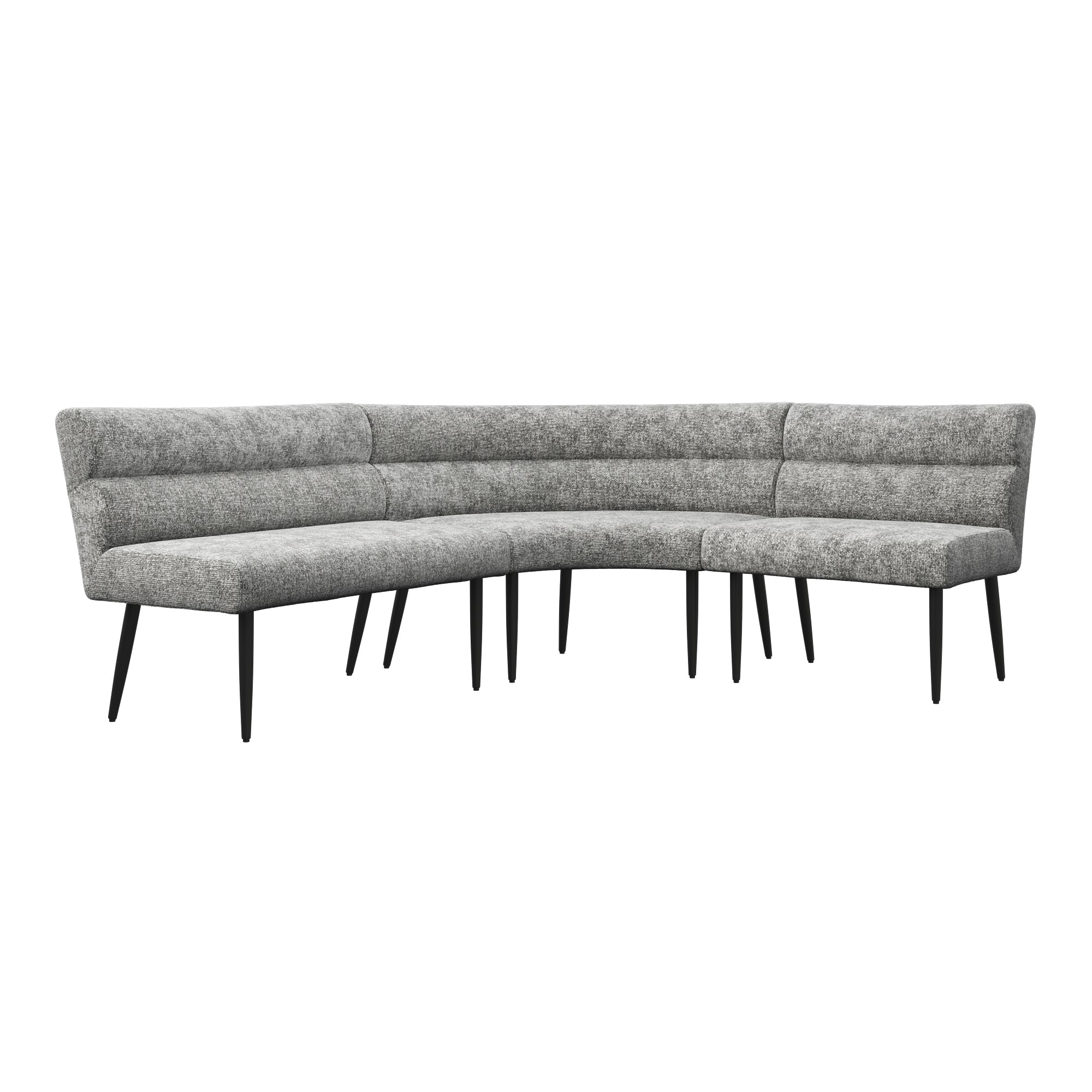 Lazzaro Fabric Curved Corner Bench