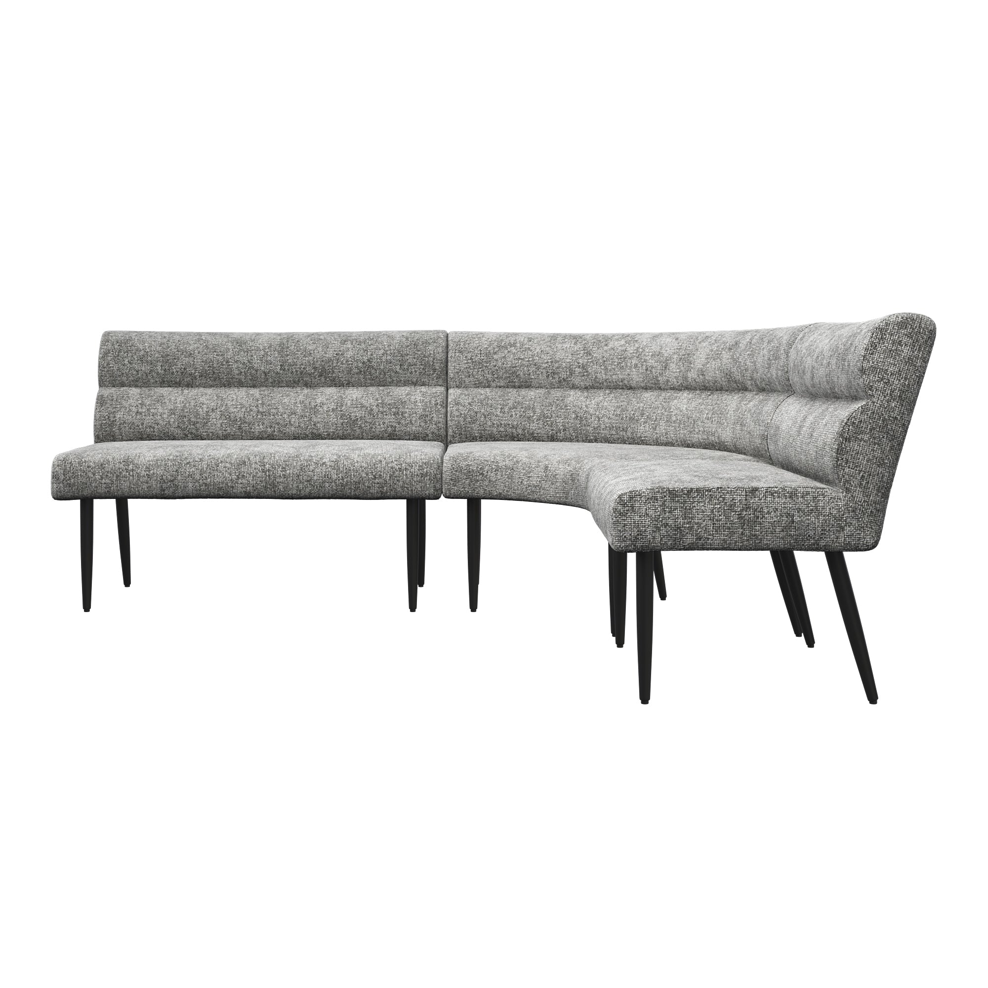 Lazzaro Fabric Curved Corner Bench