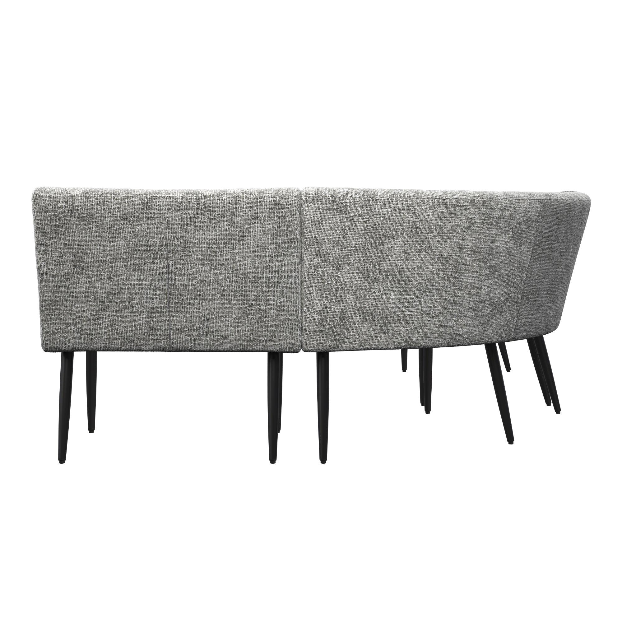 Lazzaro Fabric Curved Corner Bench