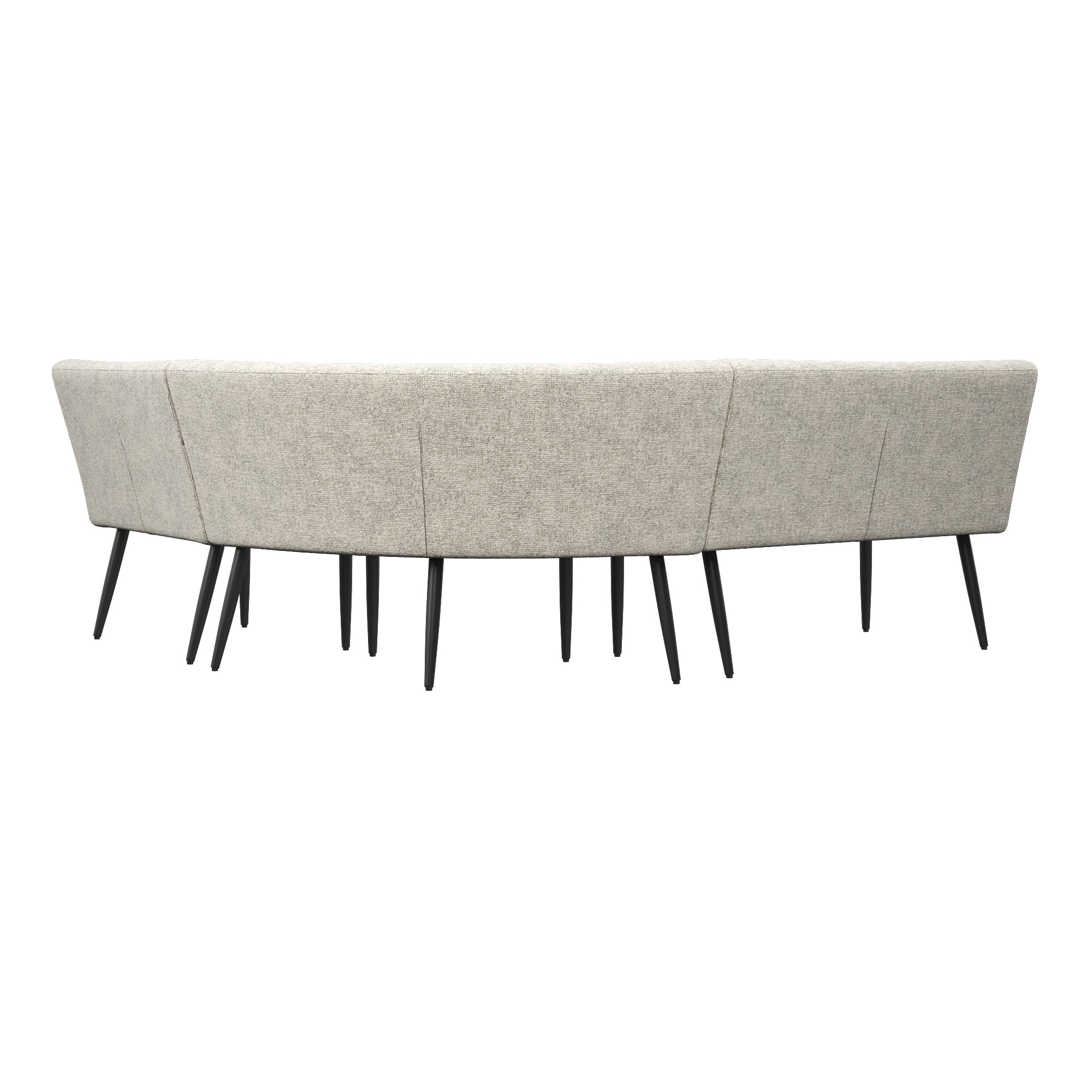 Lazzaro Fabric Curved Corner Bench