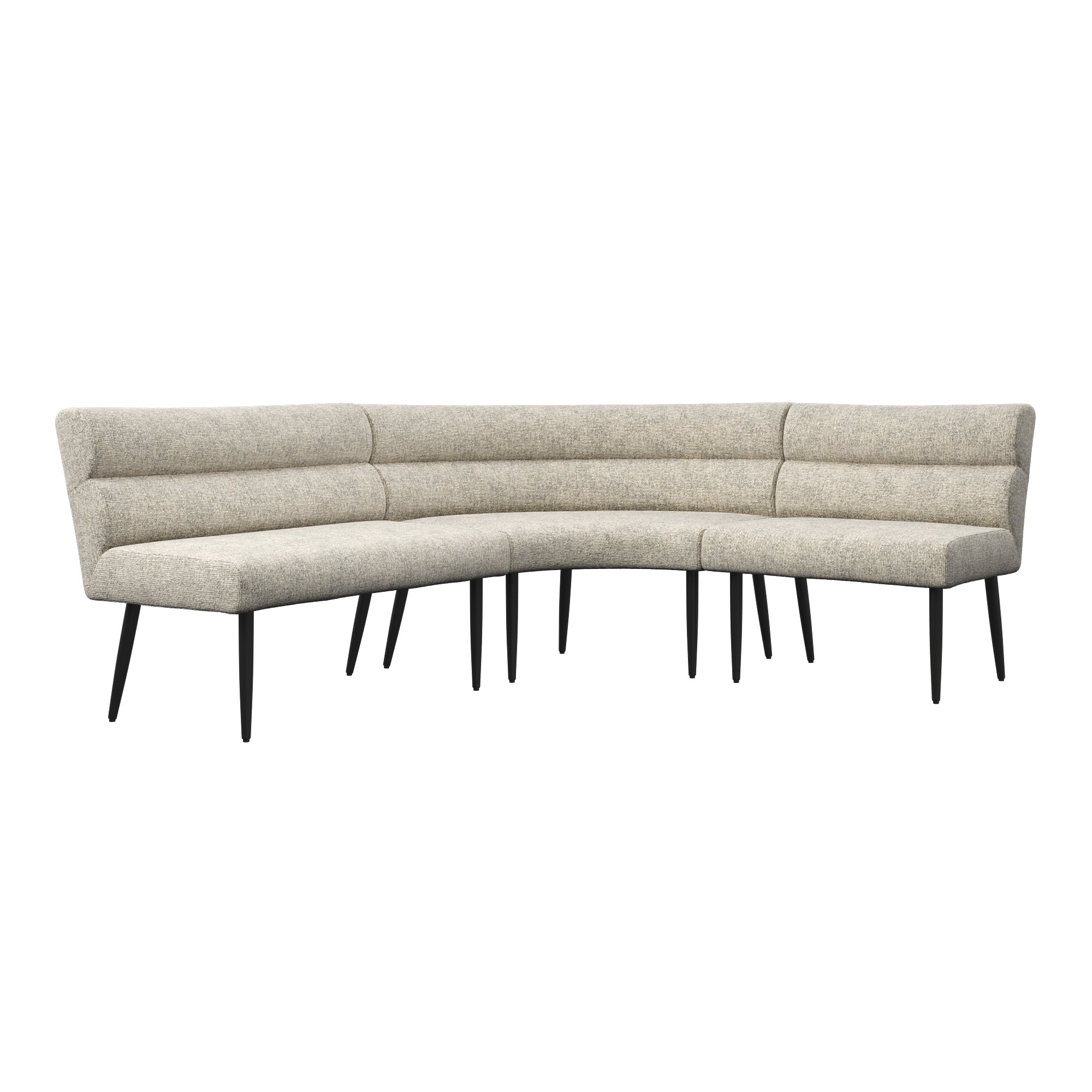 Lazzaro Fabric Curved Corner Bench