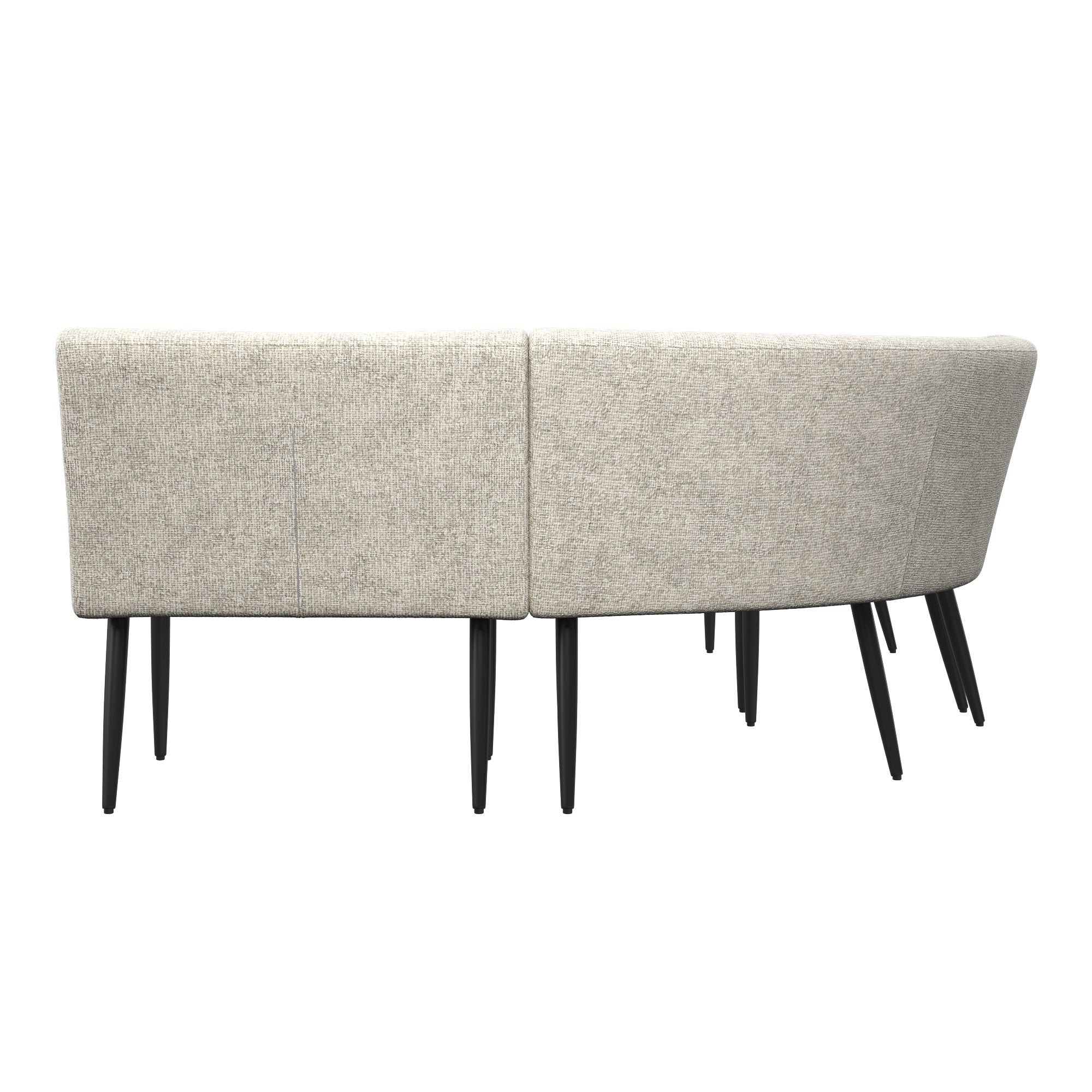 Lazzaro Fabric Curved Corner Bench