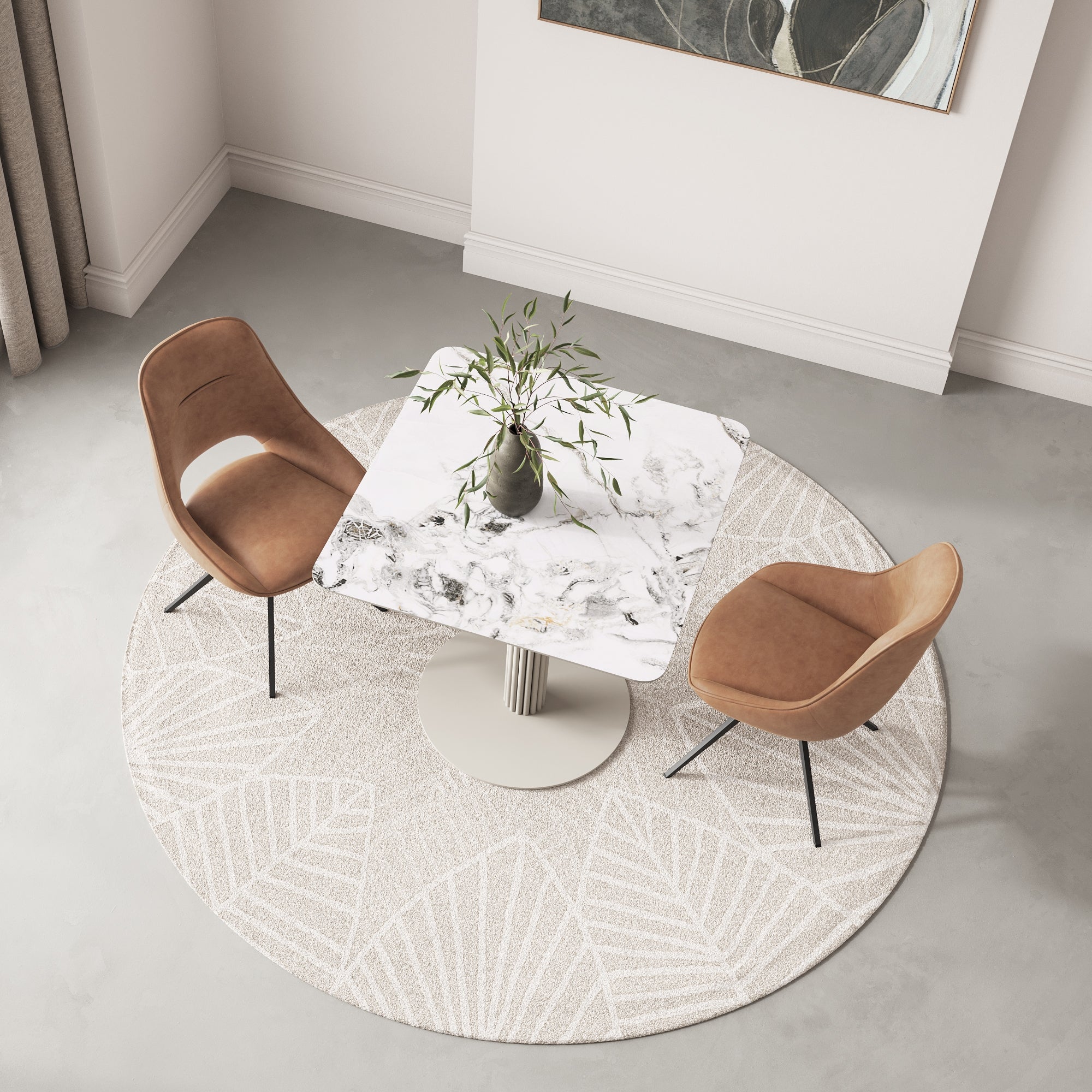 Castello 80cm Square Ceramic Bistro Table