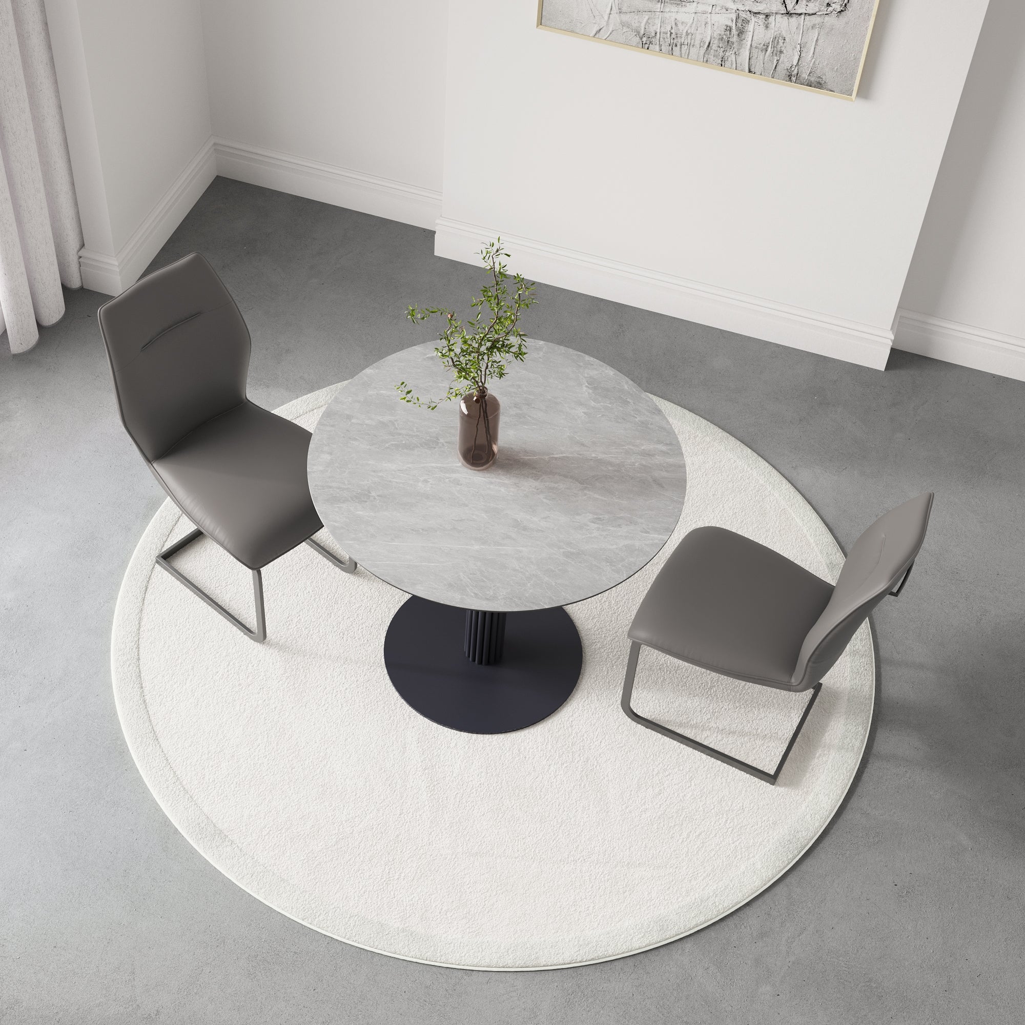 Castello 80cm Round Ceramic Bistro Table