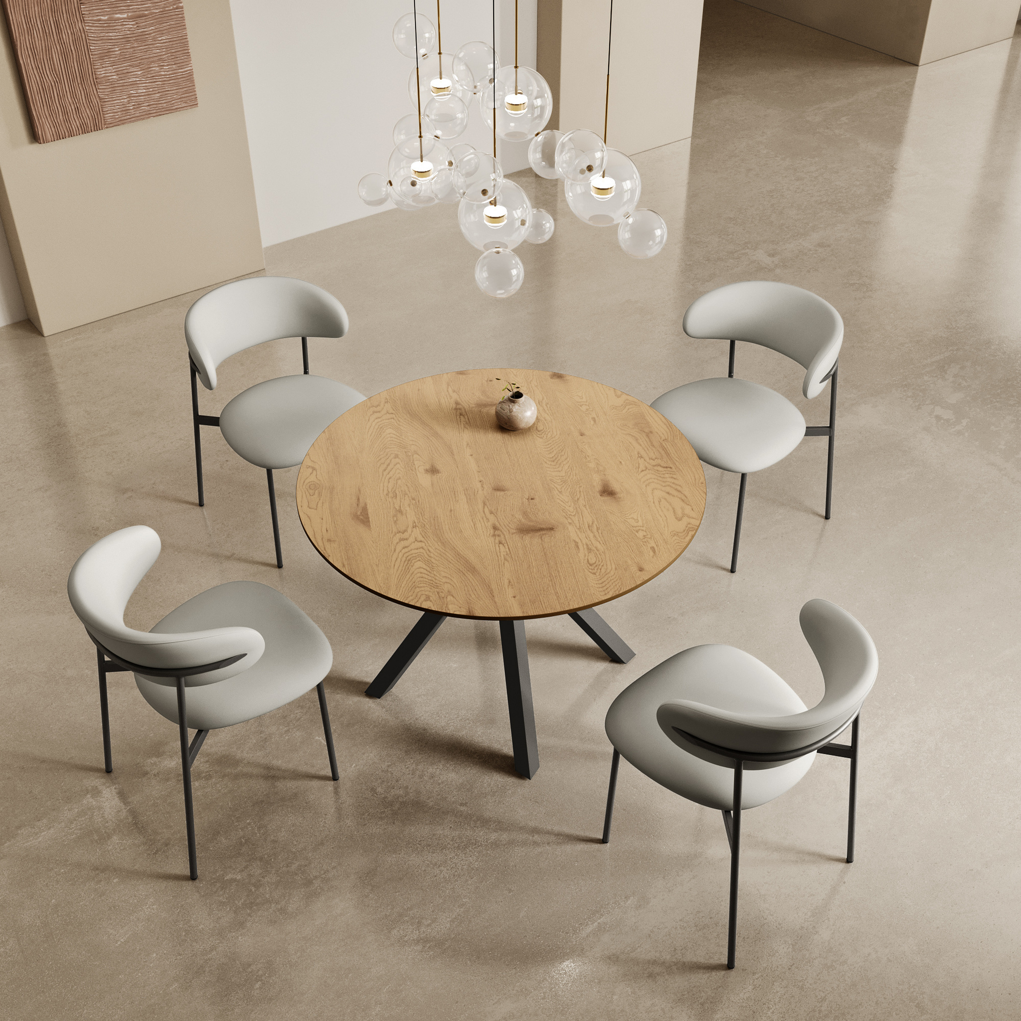 Lorenzo 110cm Ceramic Look Dining Table