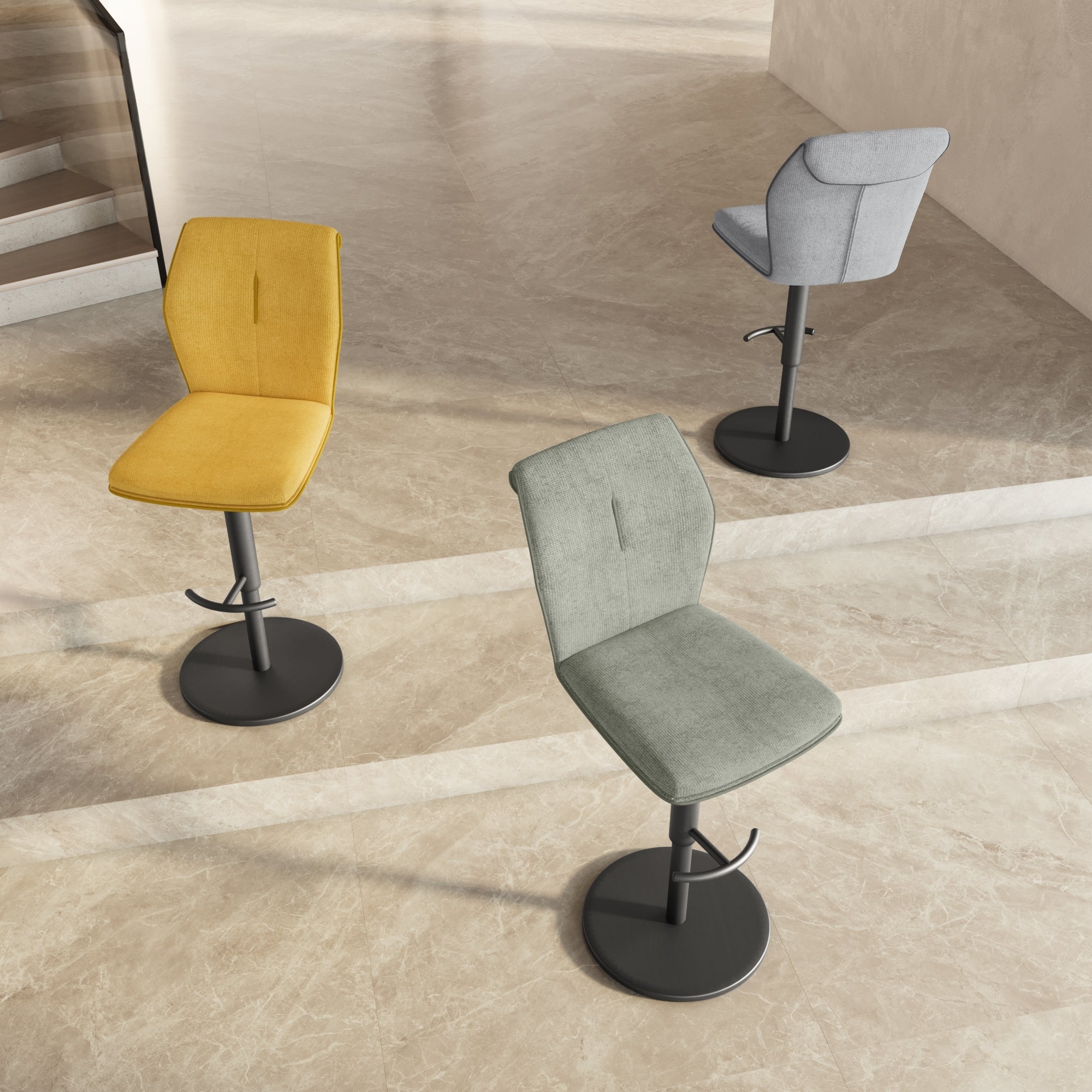 Sicily Fabric Bar Stool
