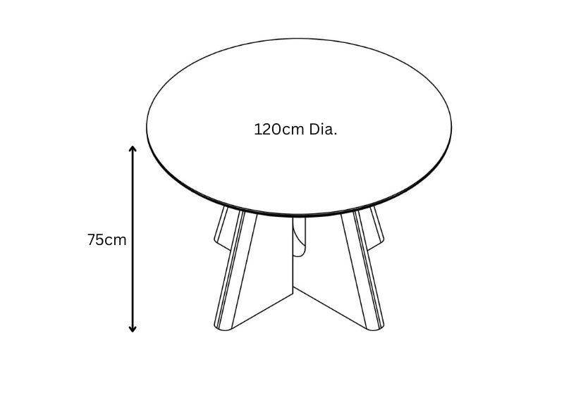 Ravello 120cm Round Dining Table