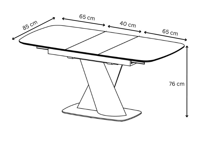 Tivoli 130-170cm Extending Dining Table