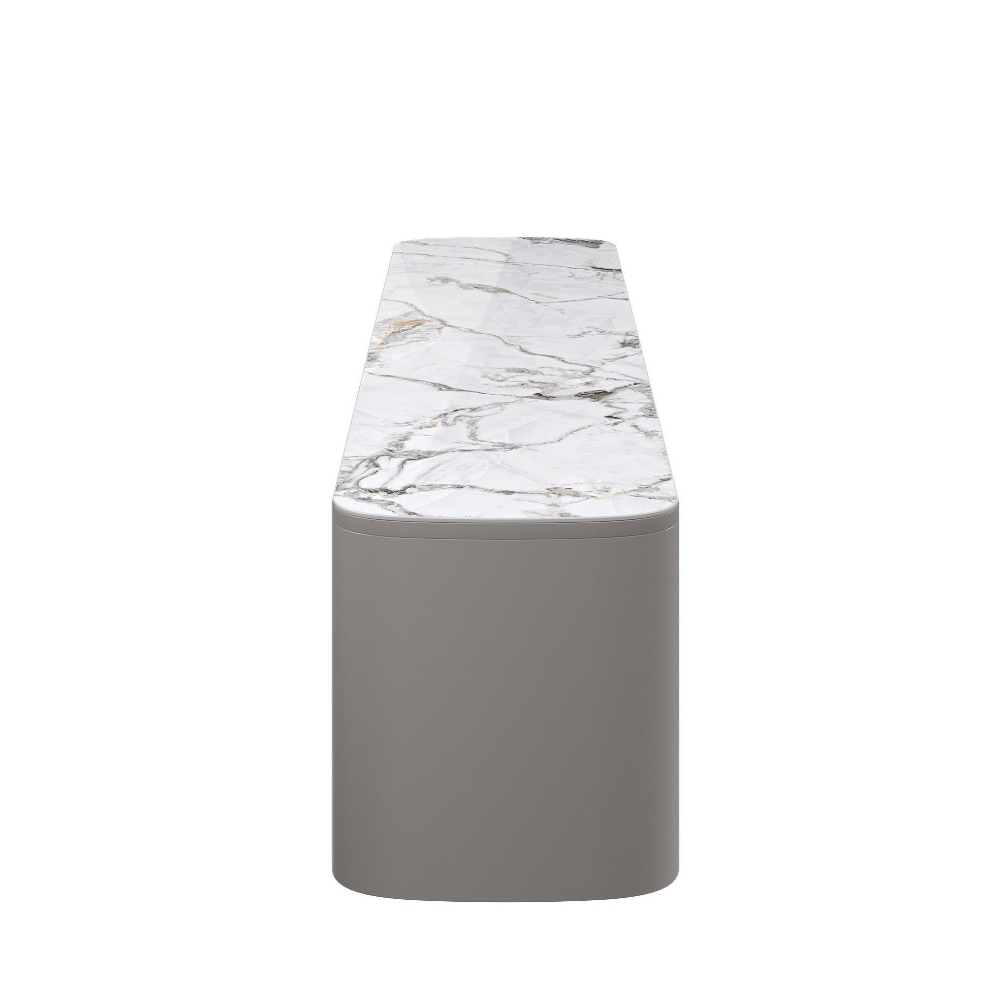 Milano Gloss White Ceramic TV Unit