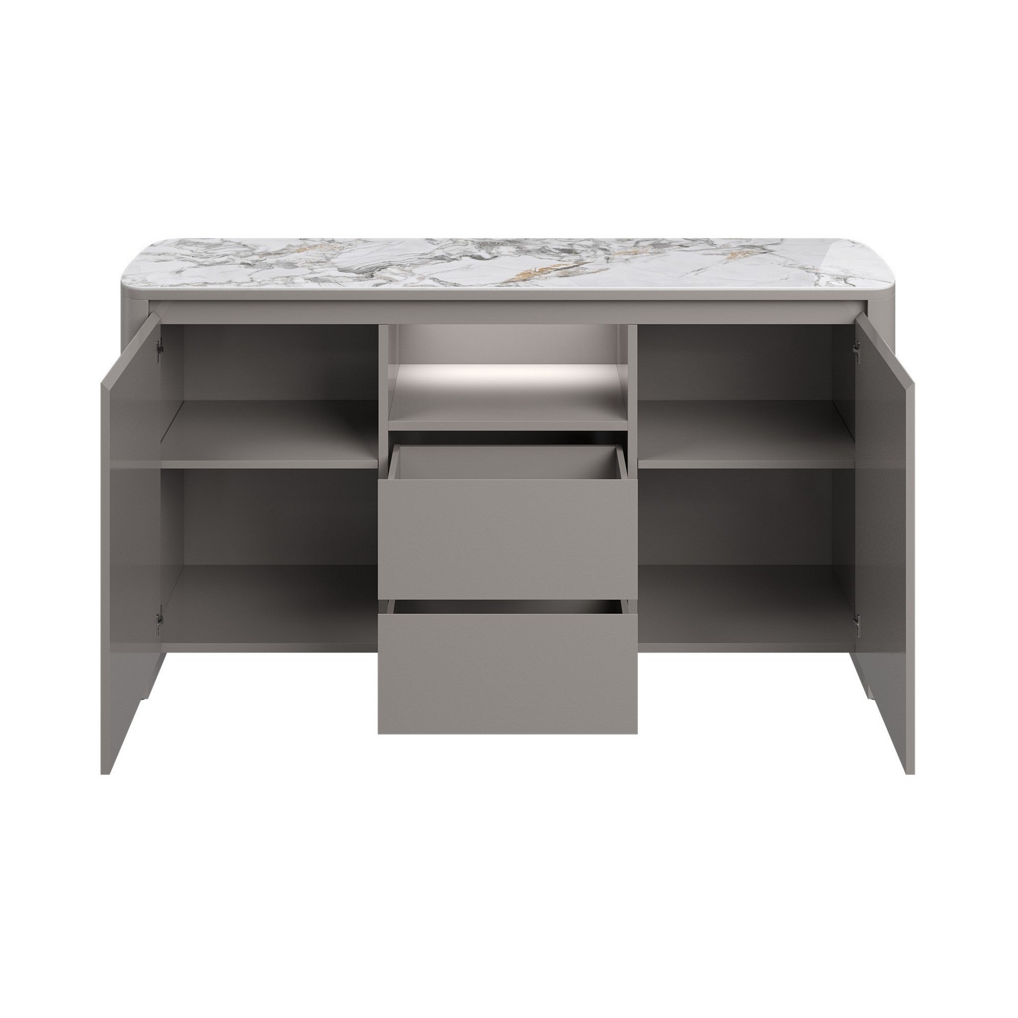 Milano Gloss White Ceramic Sideboard