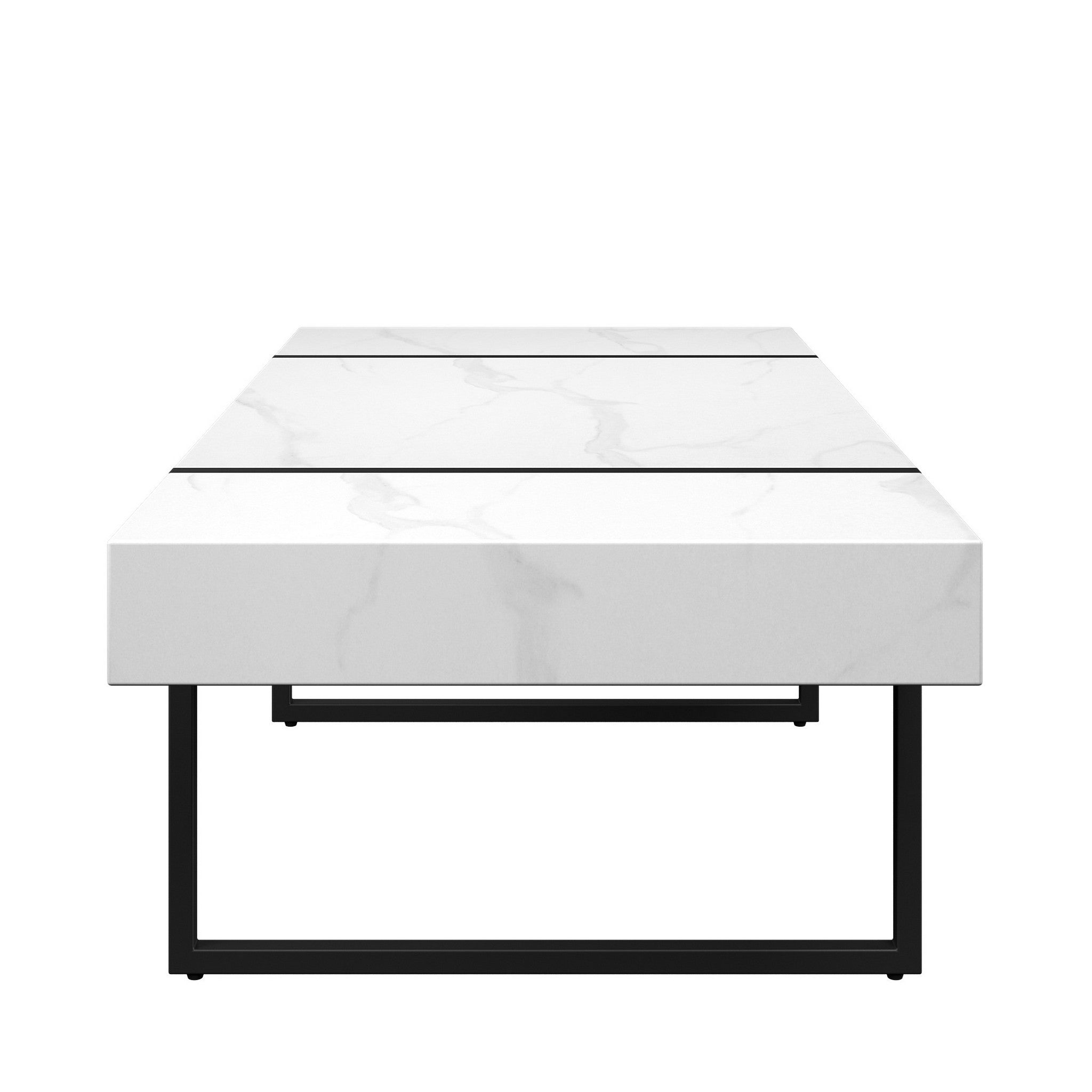 Montblanc White Marble Effect Coffee Table