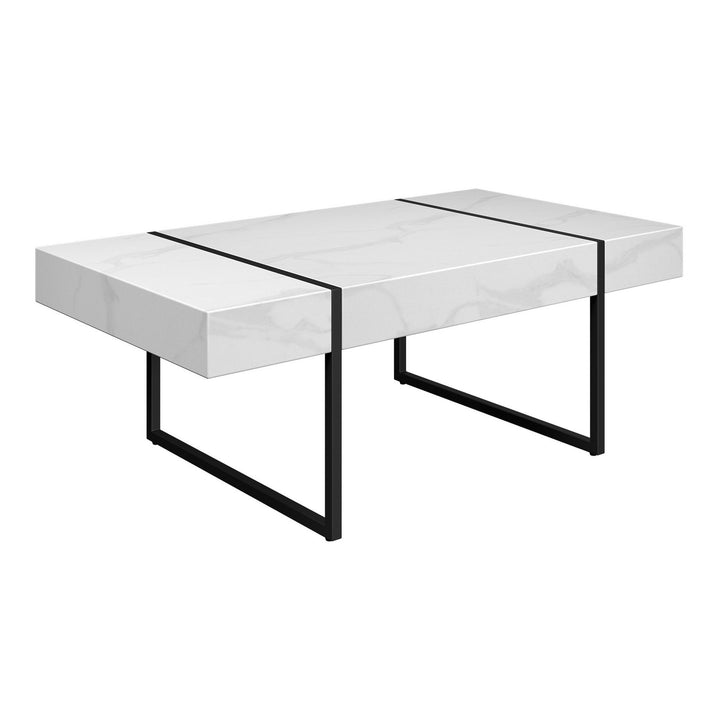 Montblanc White Marble Effect Coffee Table