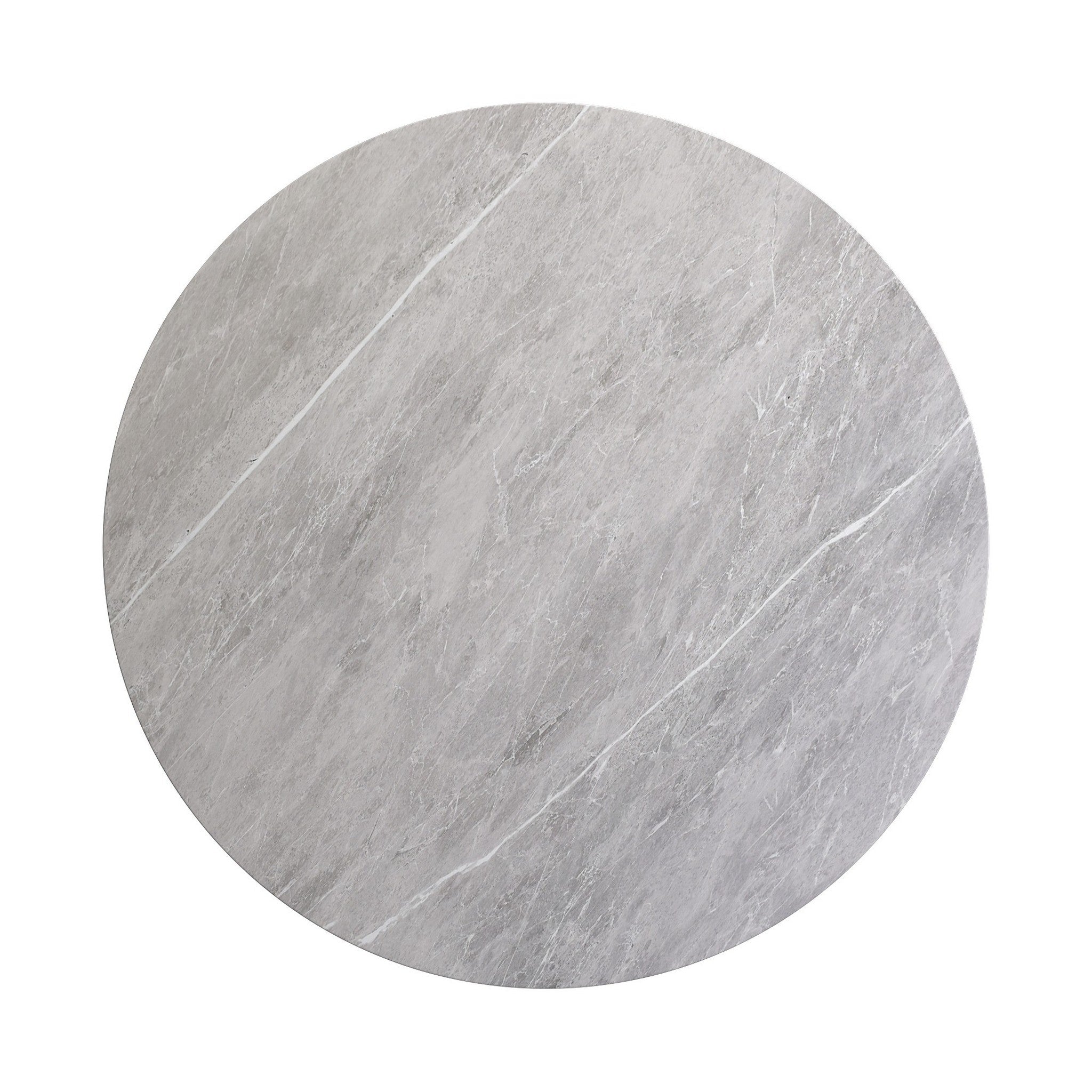 Murano 120cm Round Mid Grey Ceramic Dining Table