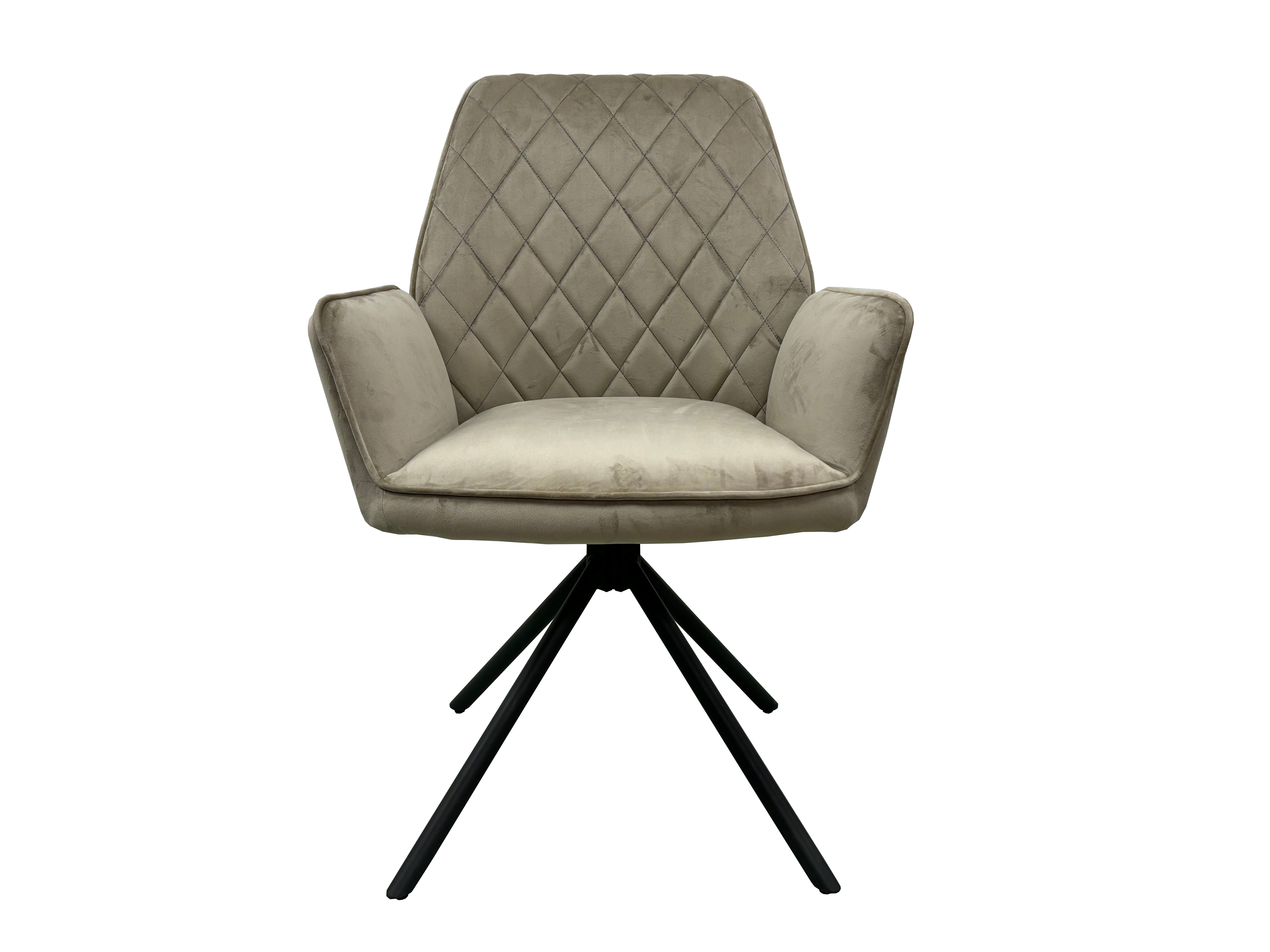 Lina Fabric Swivel Dining Chair