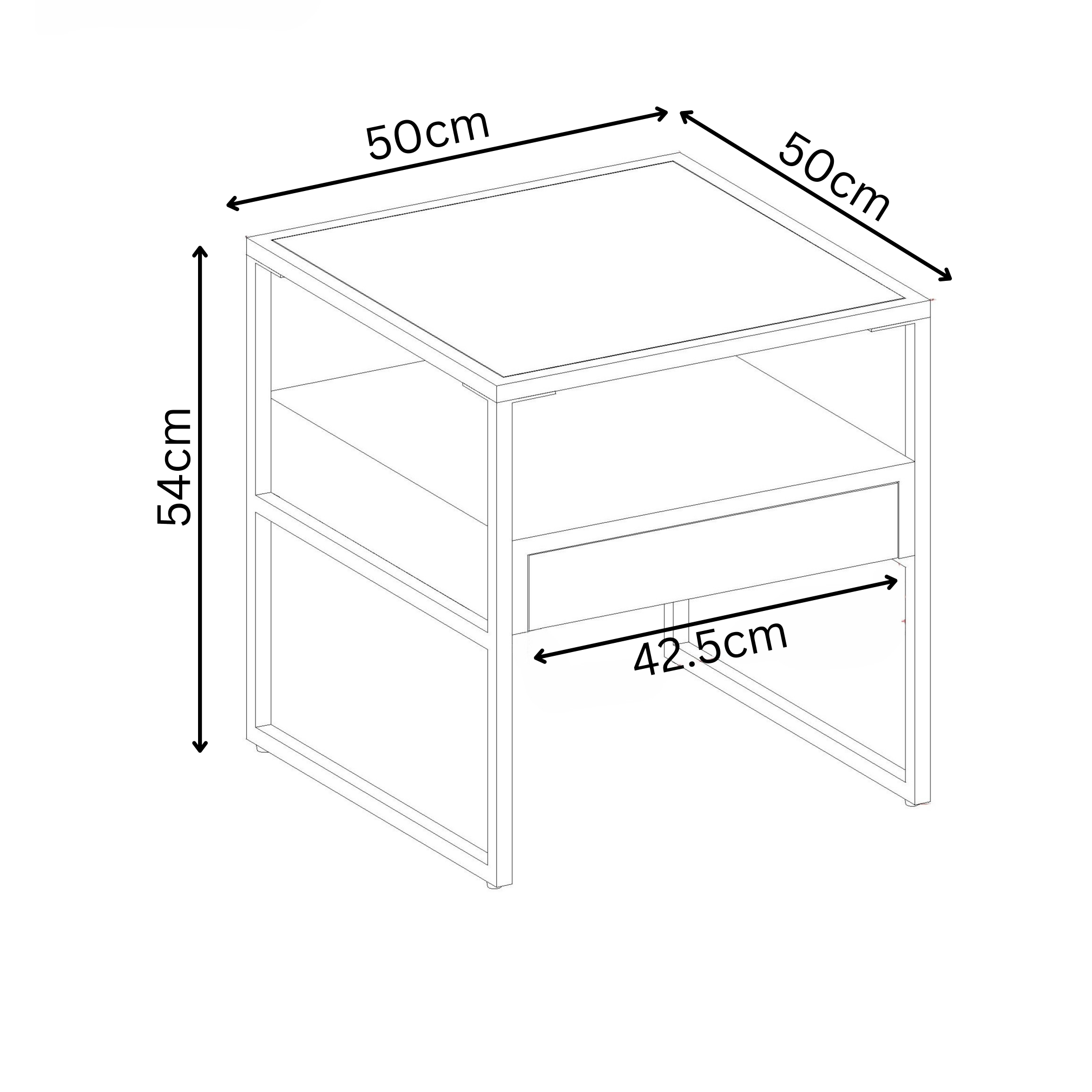 Tuscany Wood Look Side Table