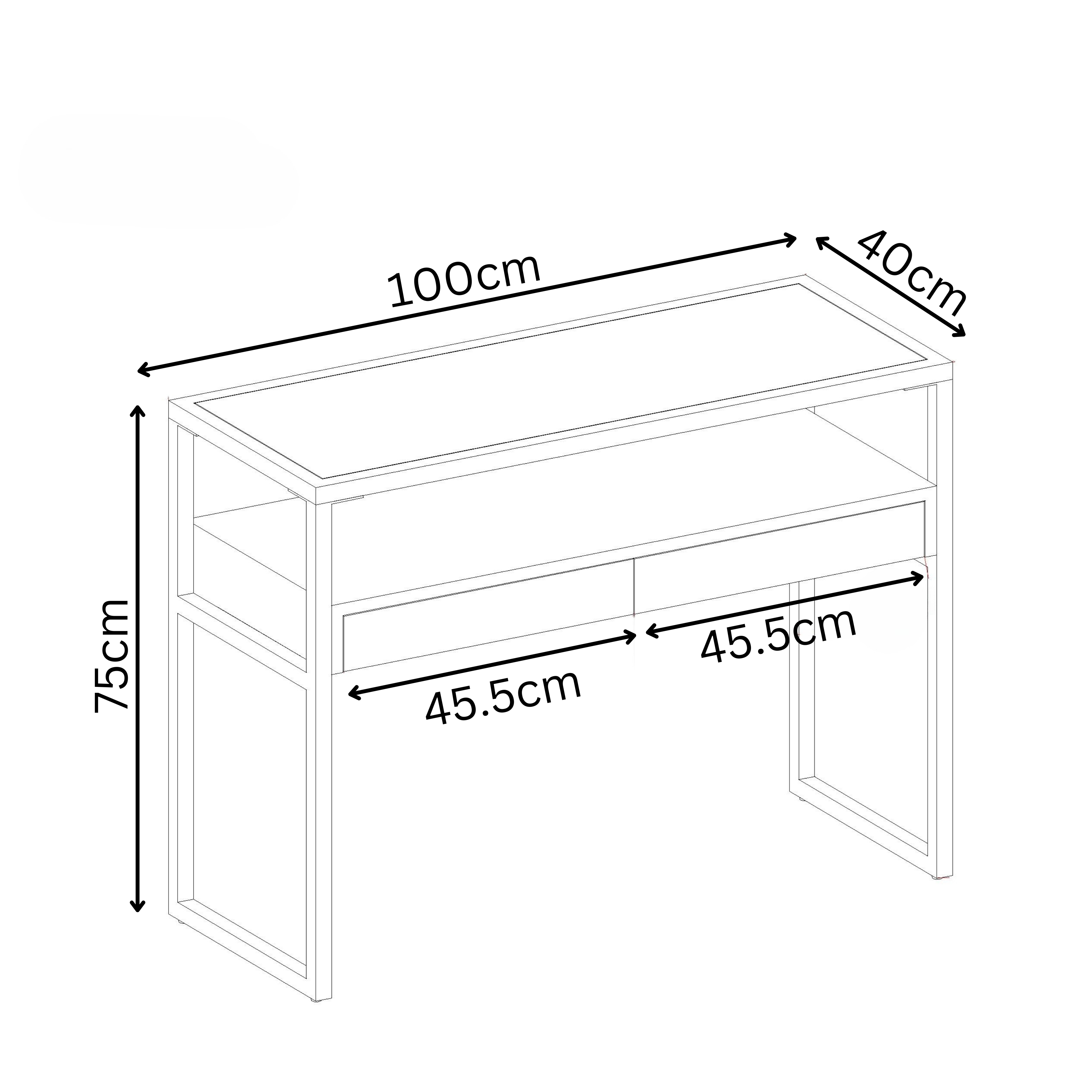 Tuscany Wood Look Console Table