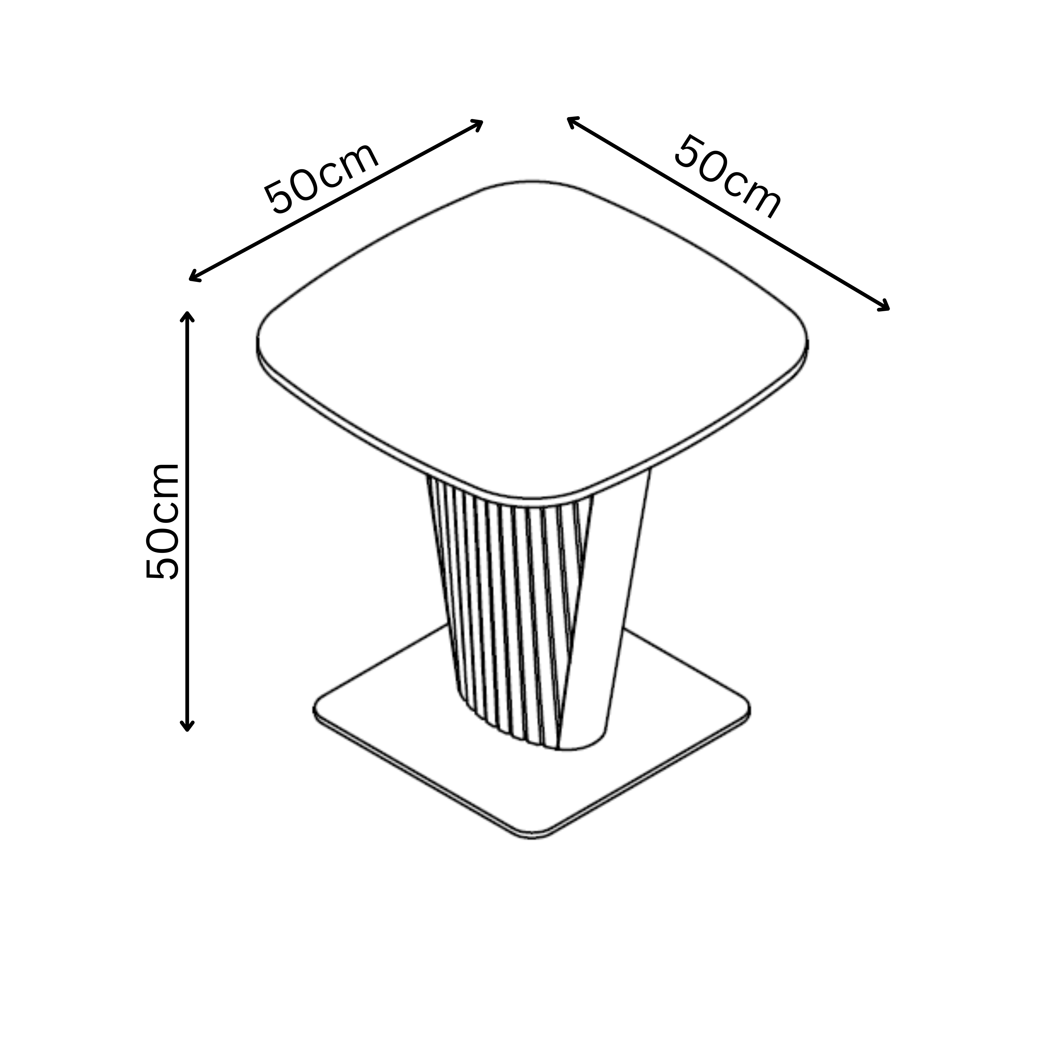 Castello Ceramic Side Table