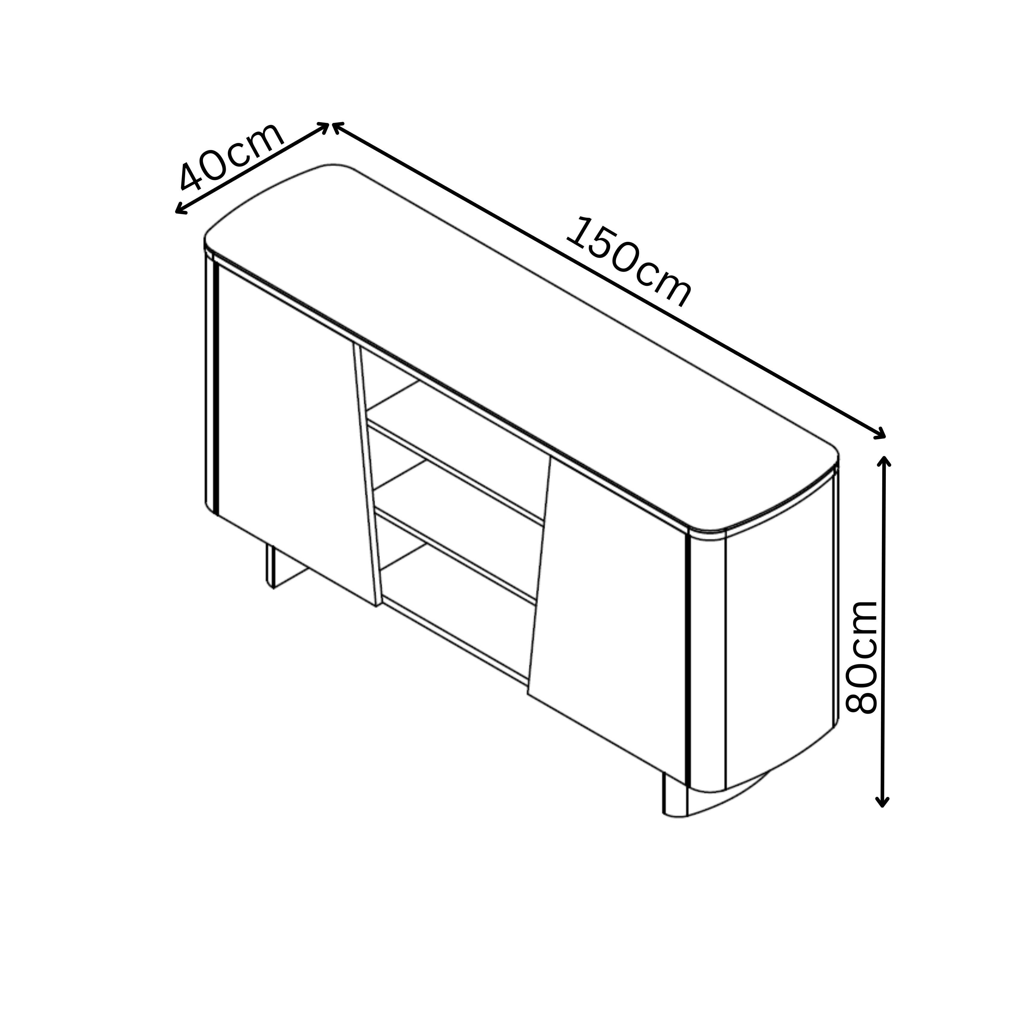 Castello Ceramic Sideboard
