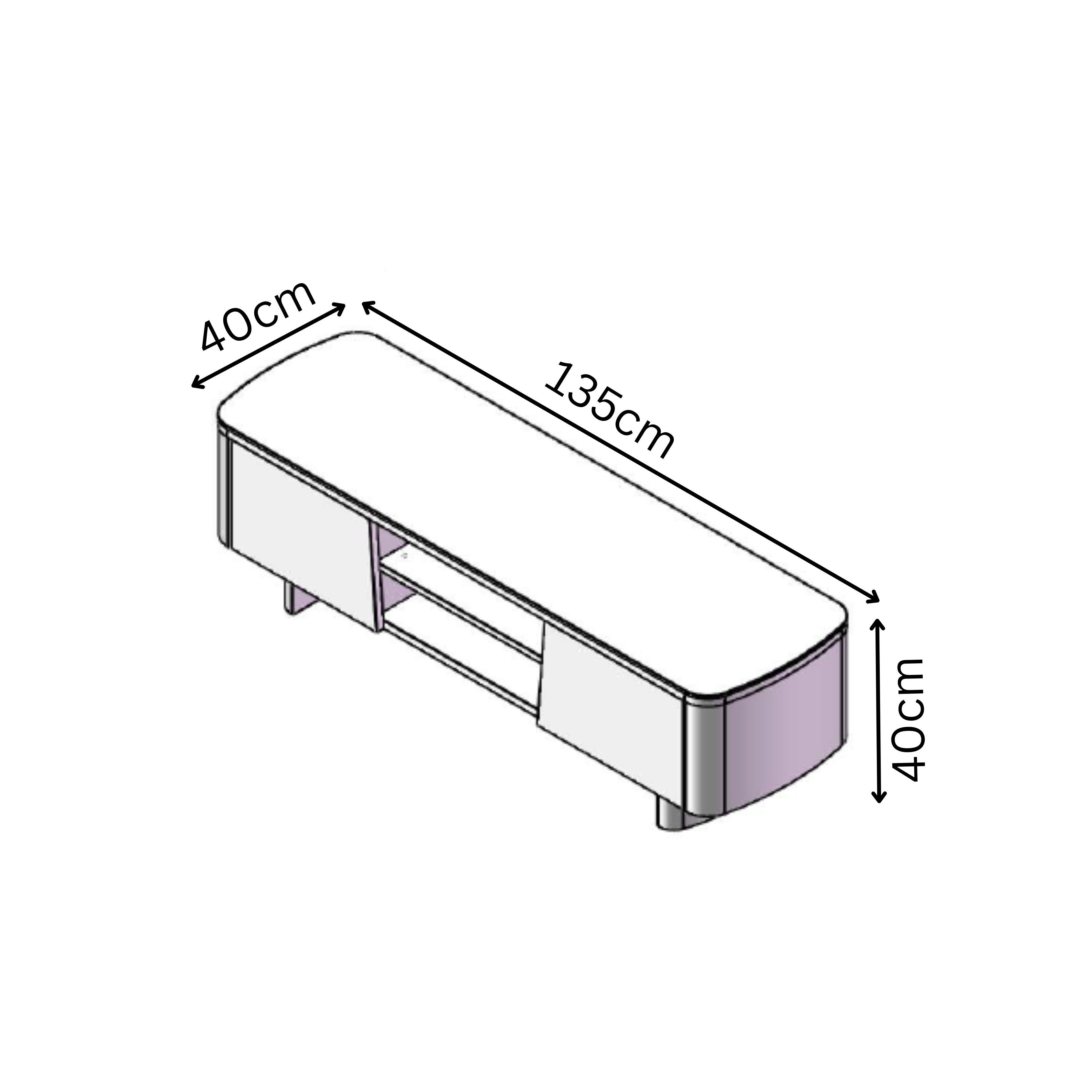 Castello Ceramic Tv Unit