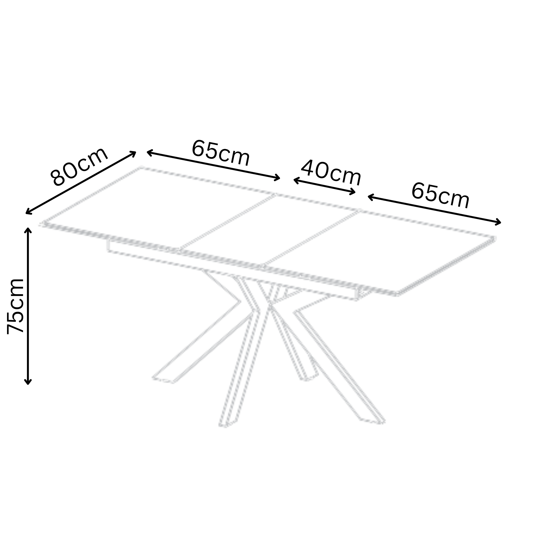 Aramis 130-170cm Ceramic Extending Dining Table