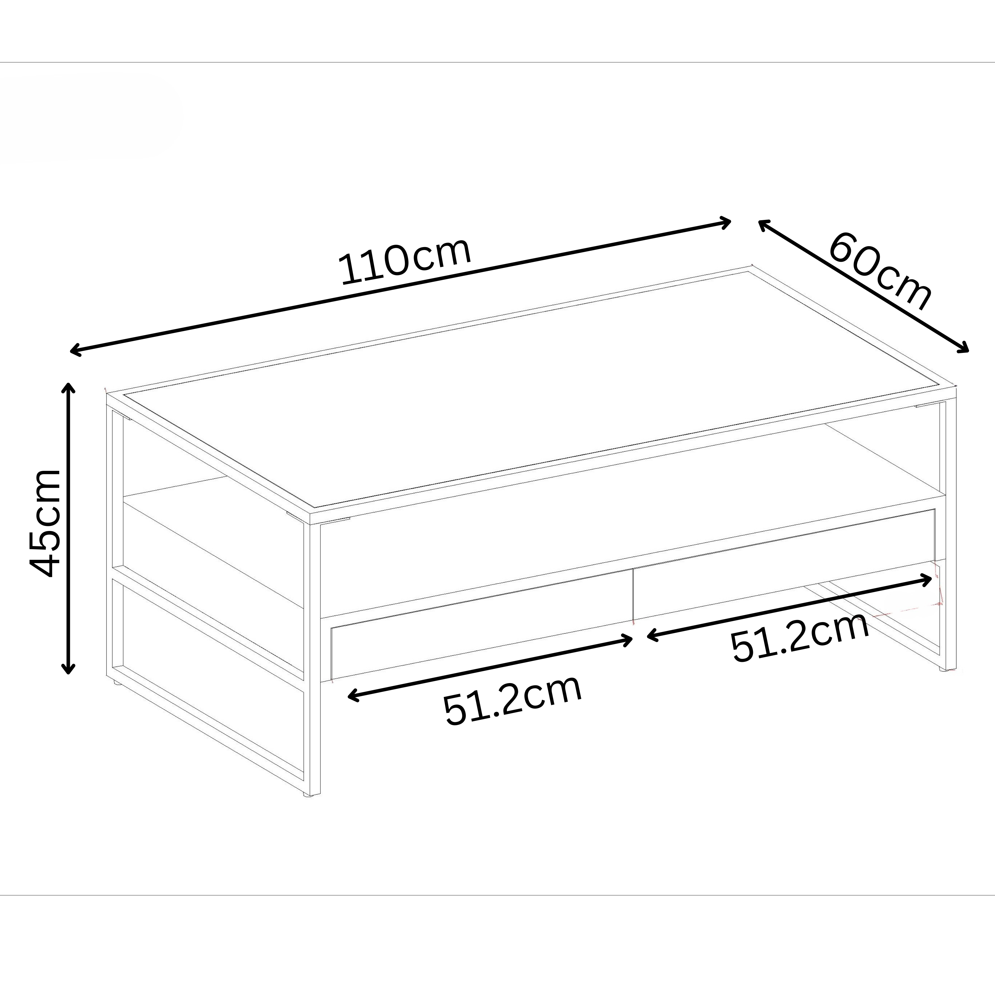 Tuscany Wood Look Coffee Table