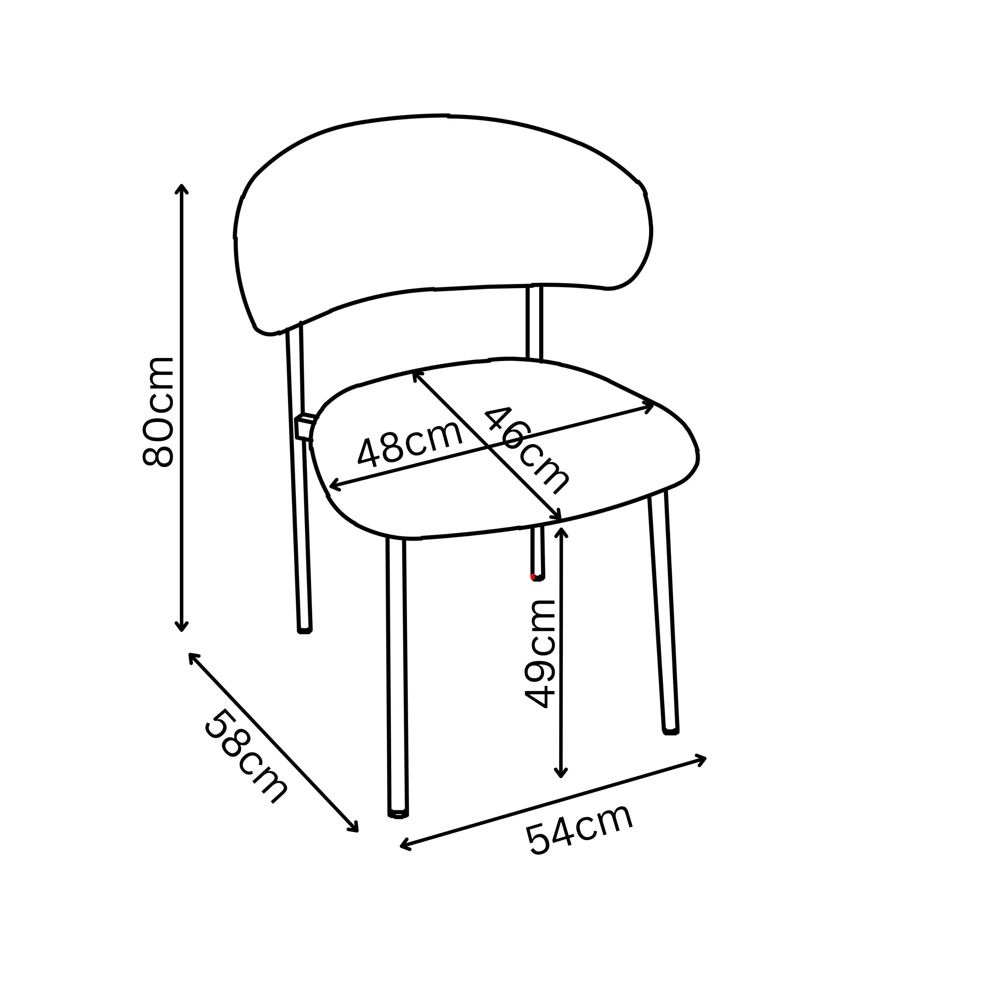 Amalfi Faux Leather Dining Chair