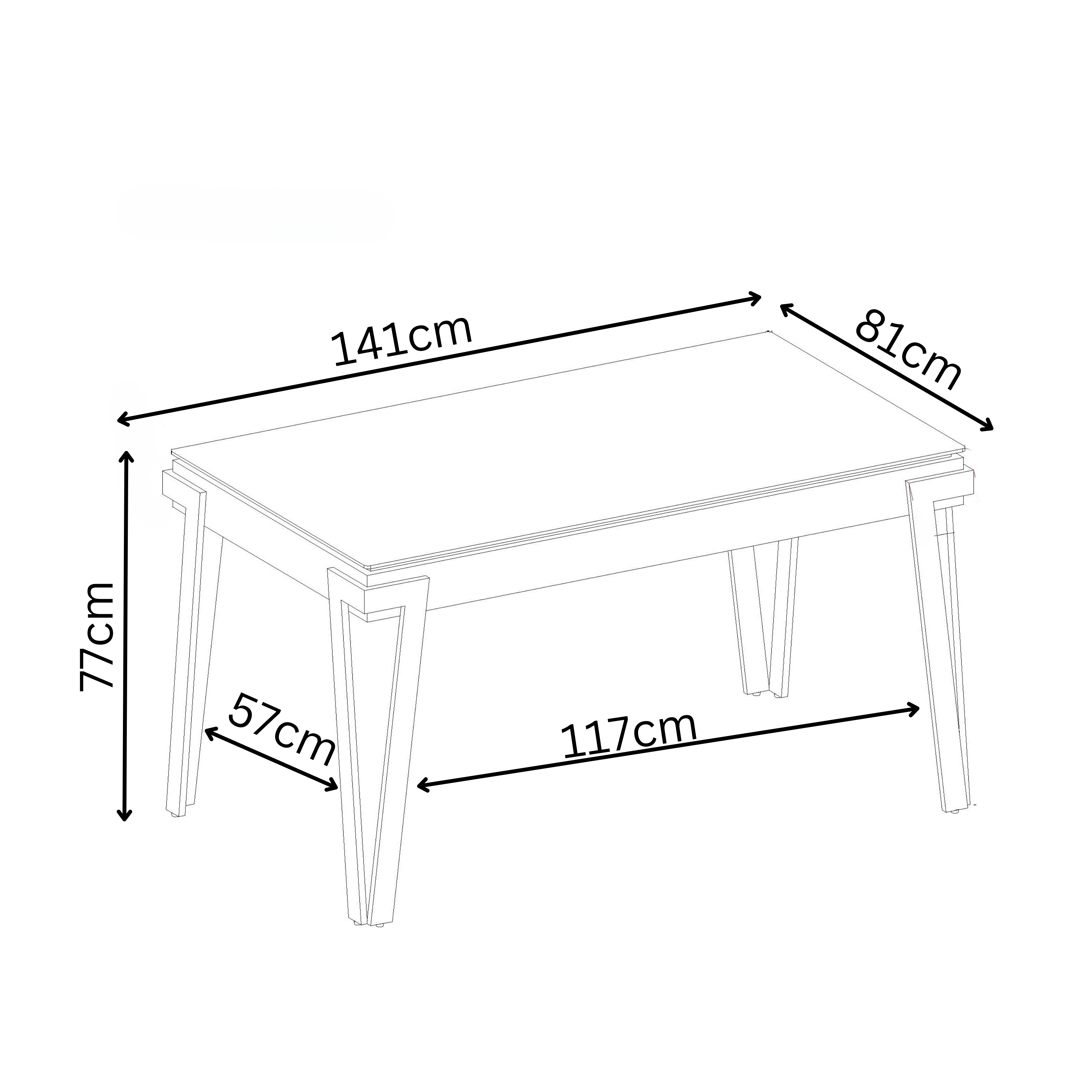 Giorgio 140cm Ceramic Dining Table