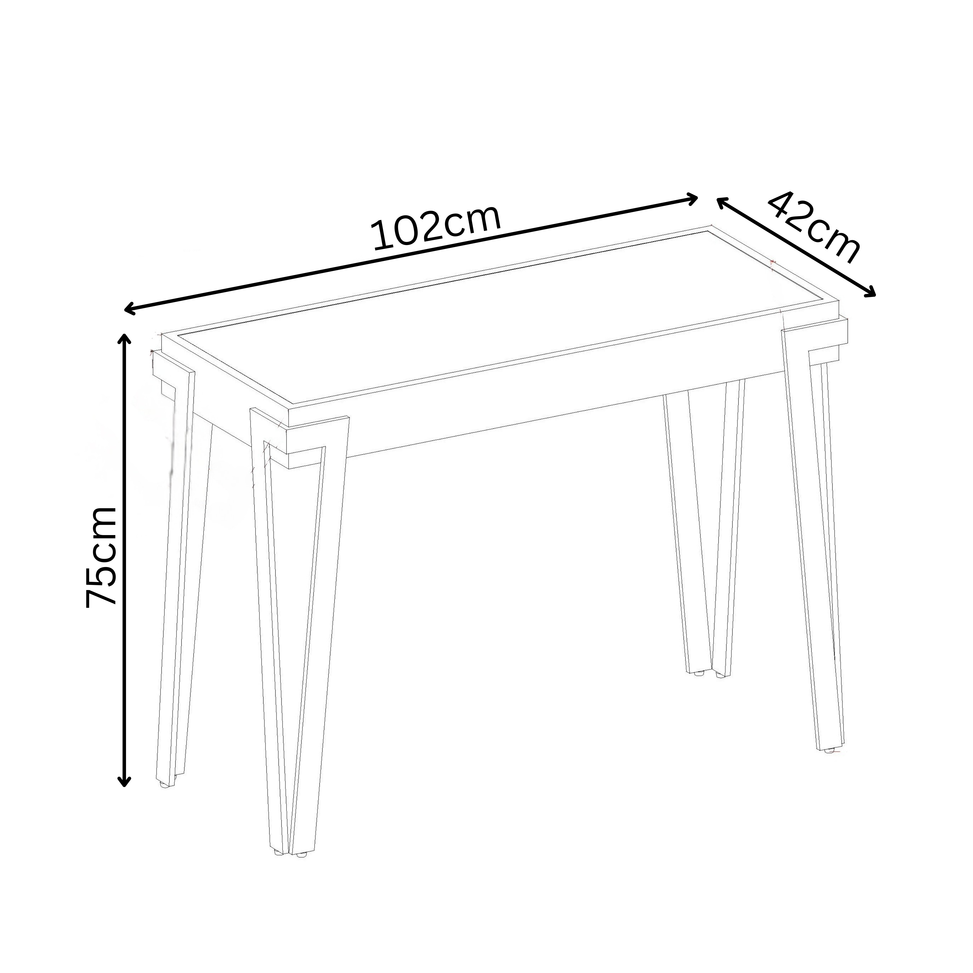 Giorgio Ceramic Console Table