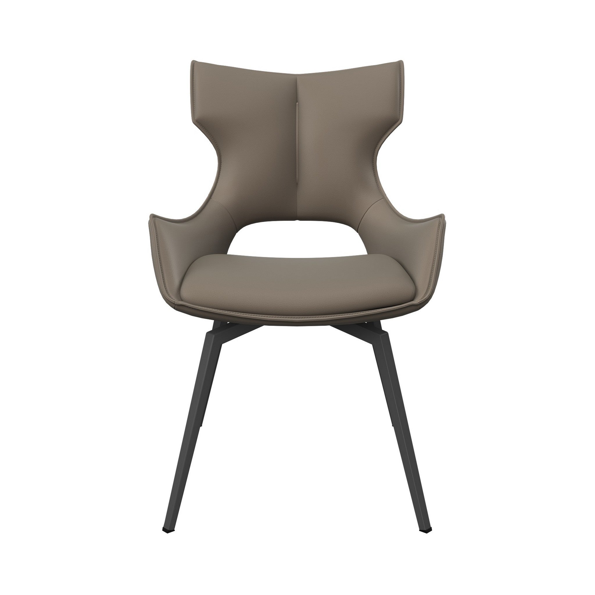 Raffaello Faux Leather Swivel Dining Chair