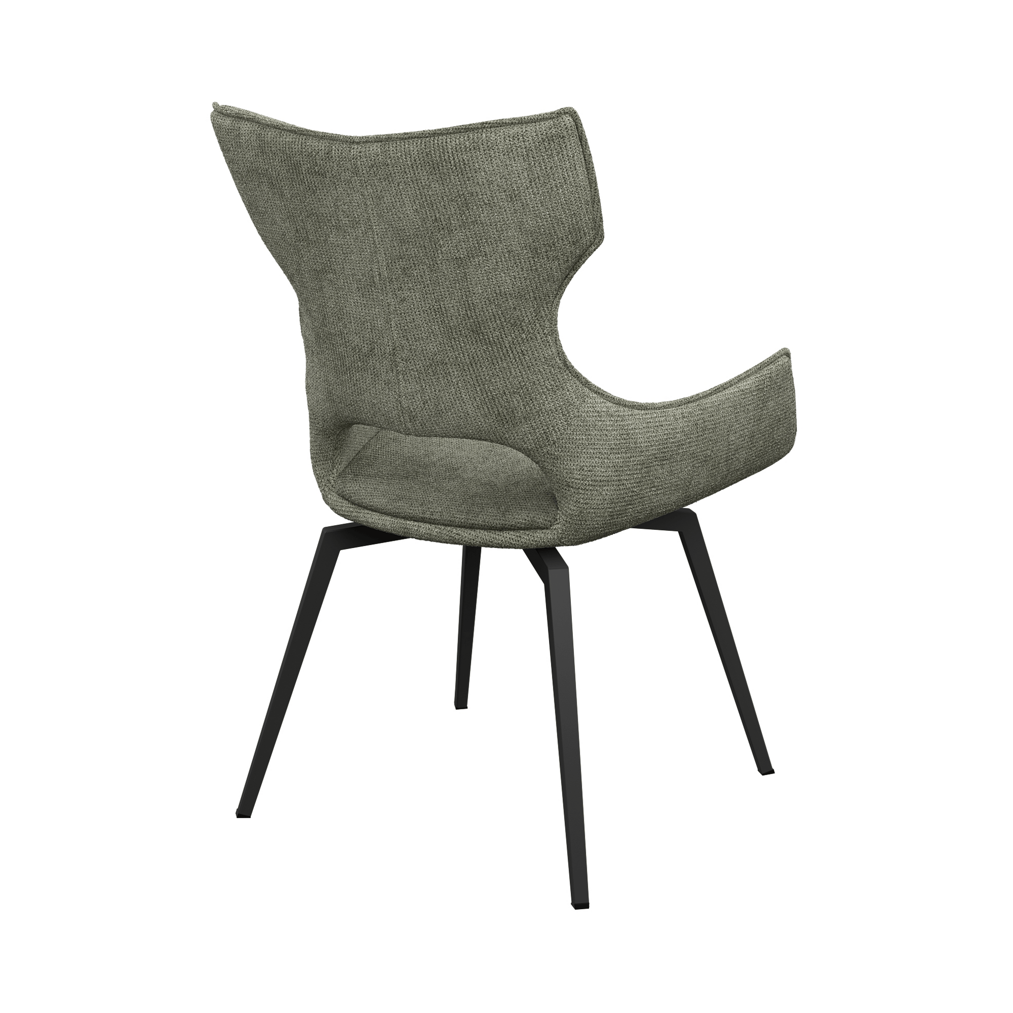Raffaello Fabric Swivel Dining Chair