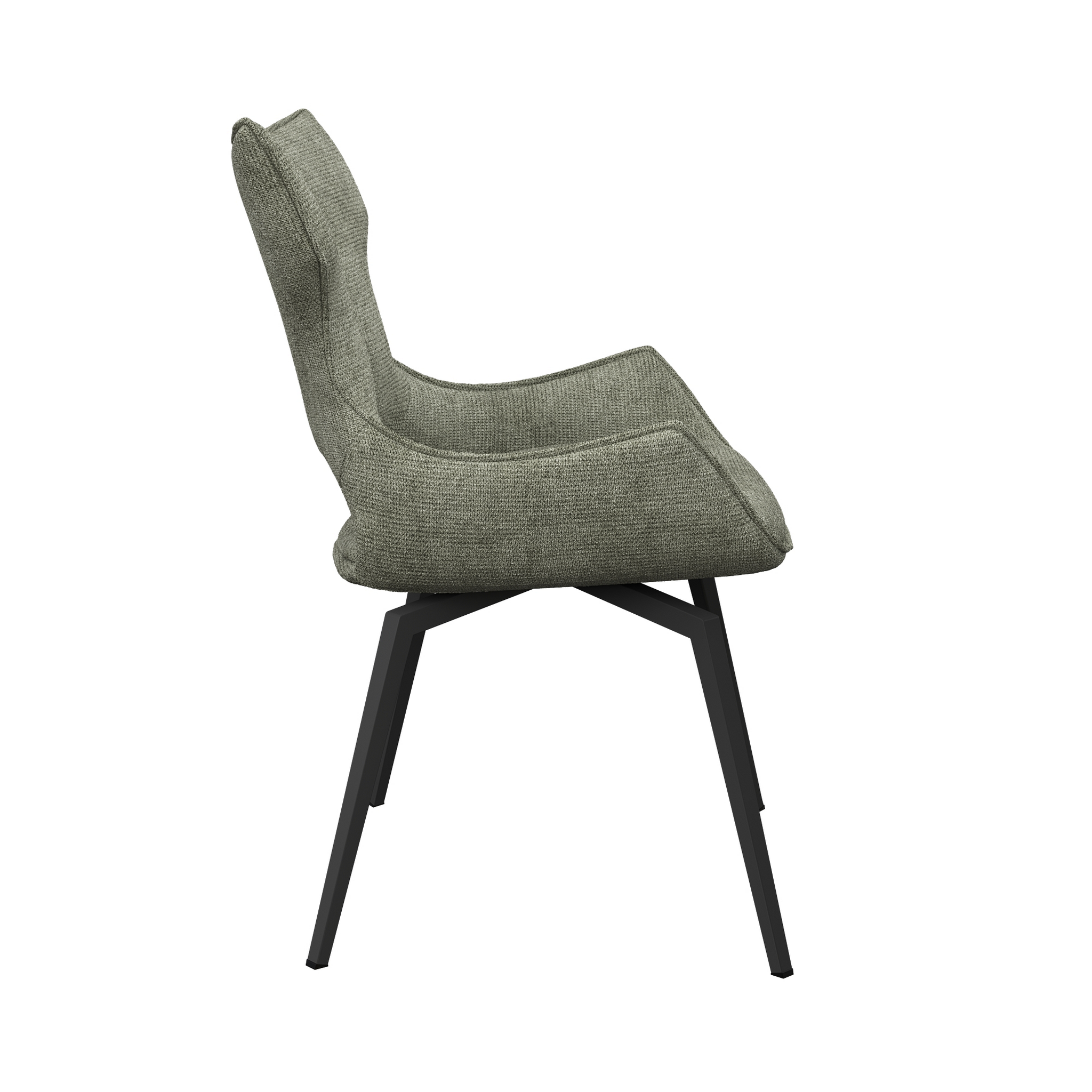 Raffaello Fabric Swivel Dining Chair