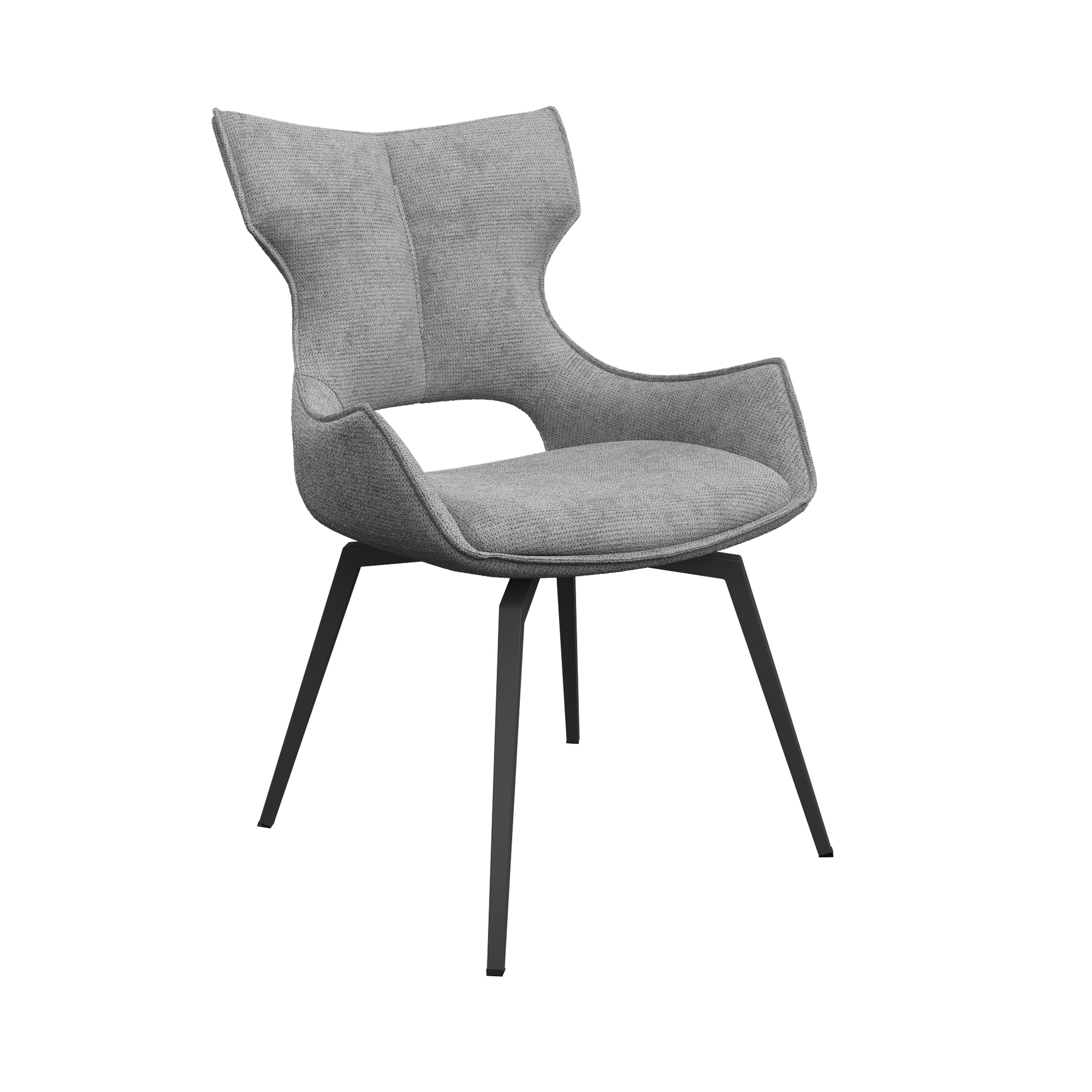 Raffaello Fabric Swivel Dining Chair