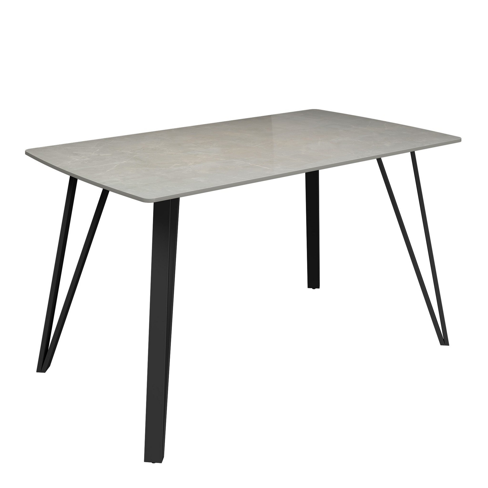 Riviera 140cm Grey Ceramic Dining Table