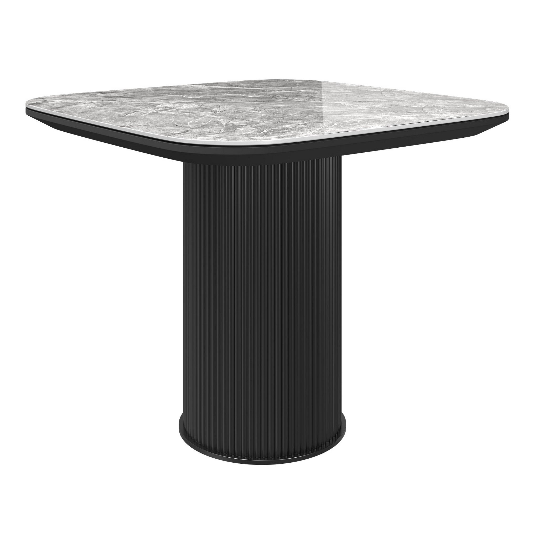 Roberto Gloss Grey Ceramic Side Table