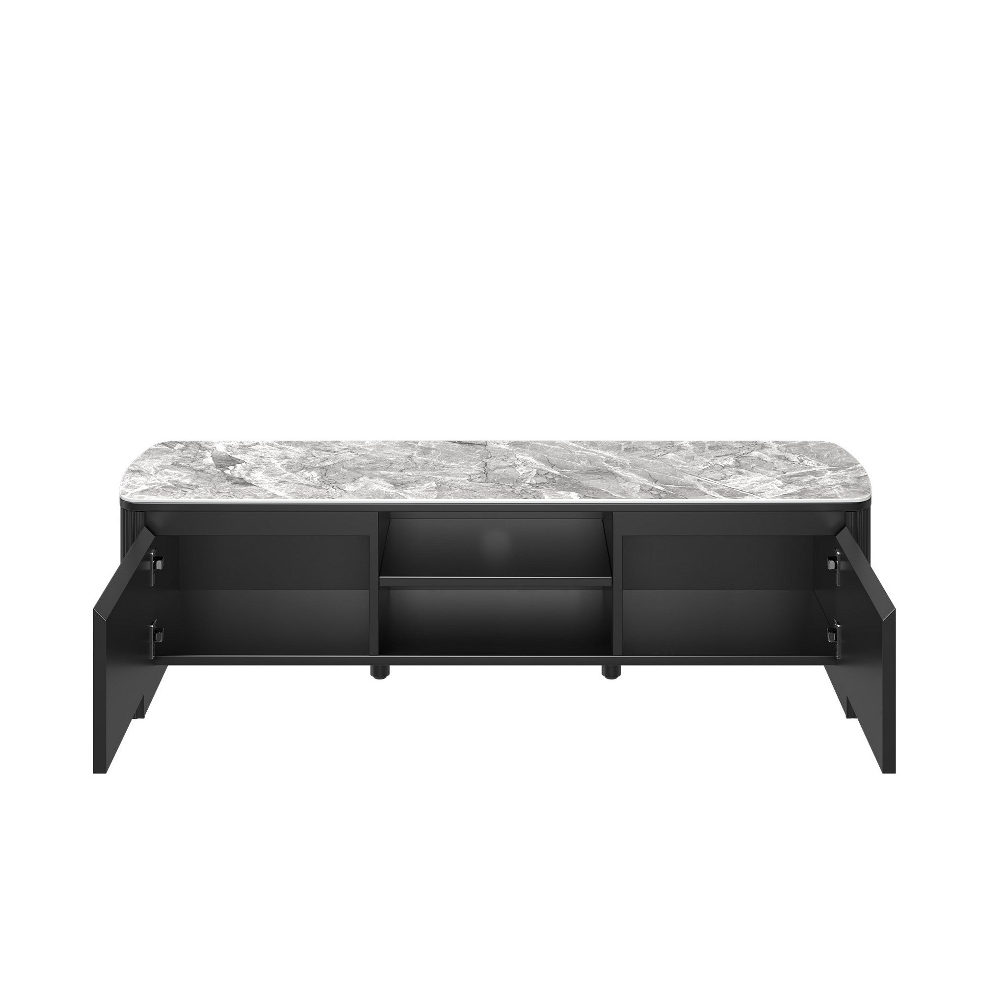 Roberto Gloss Grey Ceramic TV Unit