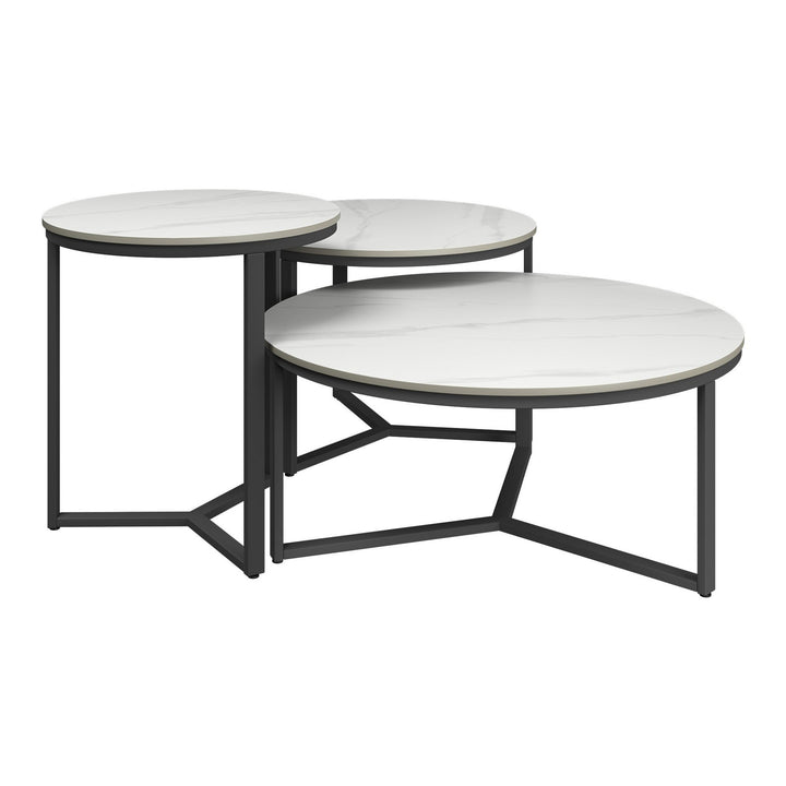 Roma 3pc Ceramic Coffee Table Set