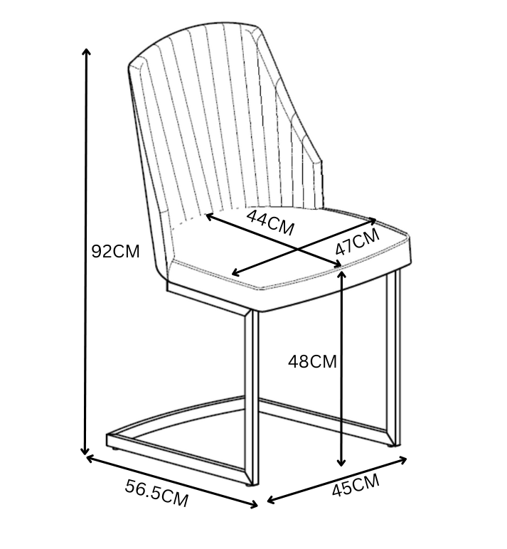 Castello Faux Leather Dining Chair